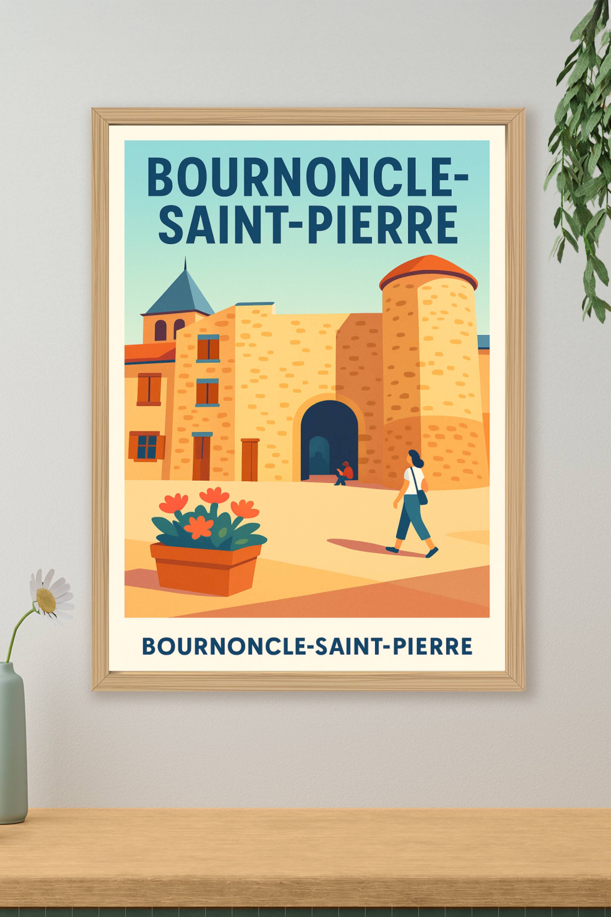 Affiche de Bournoncle-Saint-Pierre - L'élégance patrimoniale en poster