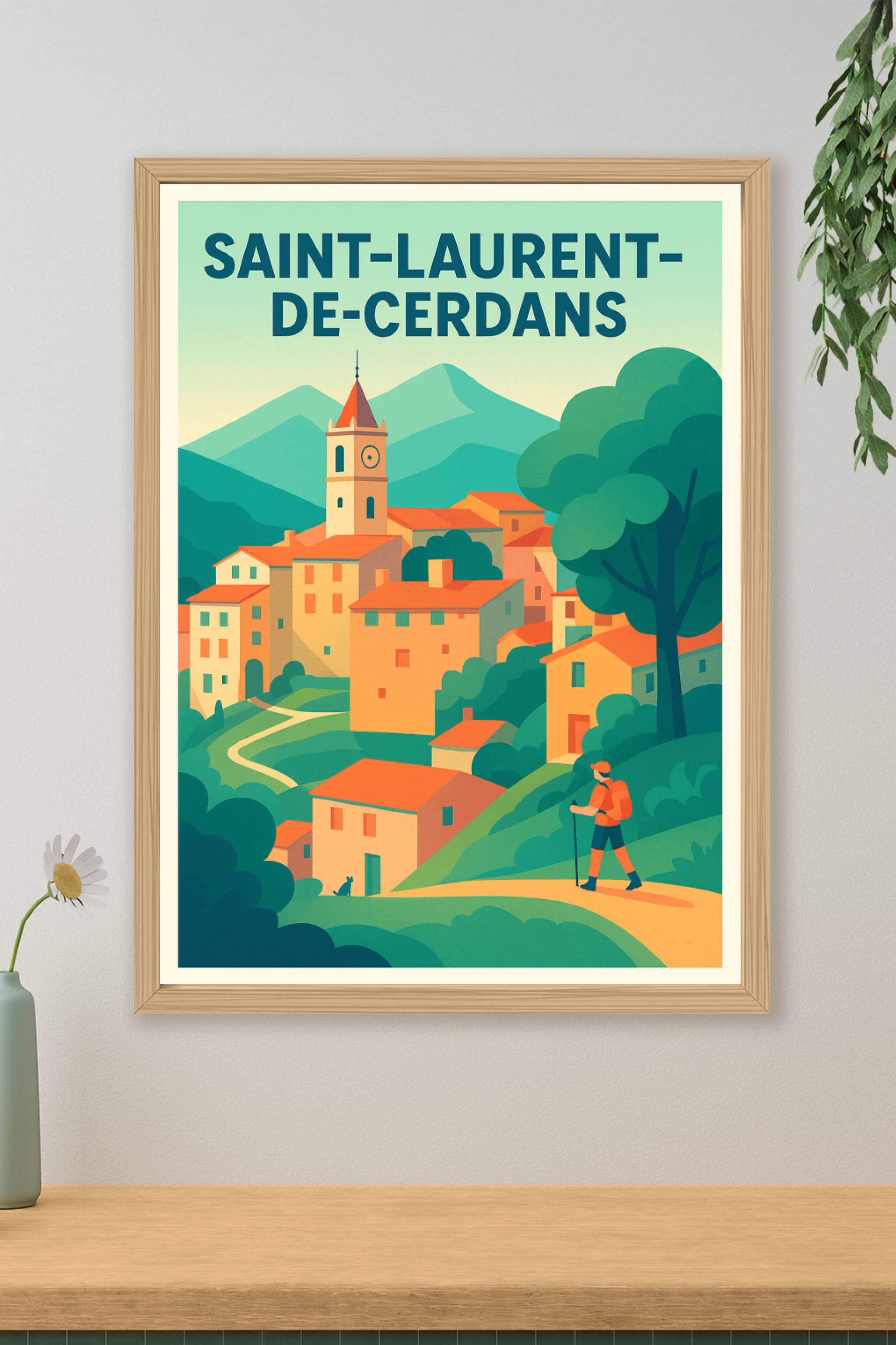 Affiche de Saint-Laurent-de-Cerdans - Escapade pittoresque en pleine nature