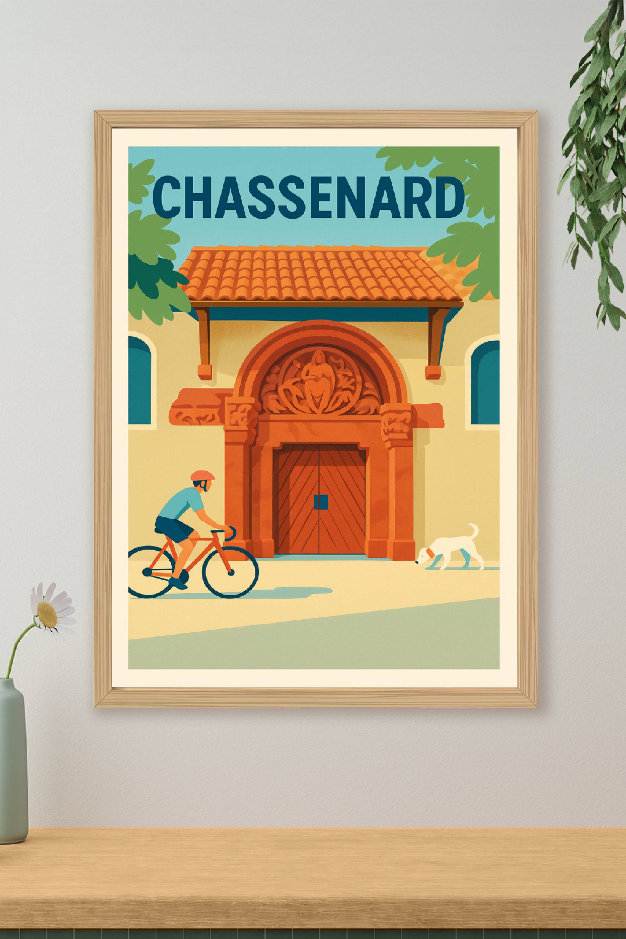 Affiche de Chassenard - Charme et patrimoine à vélo
