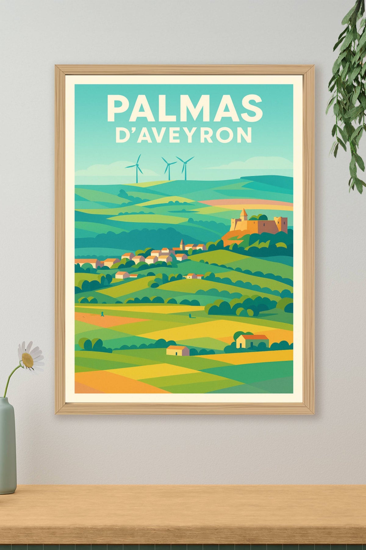 Affiche de Palmas d'Aveyron - Évasion champêtre au cœur des paysages vallonnés