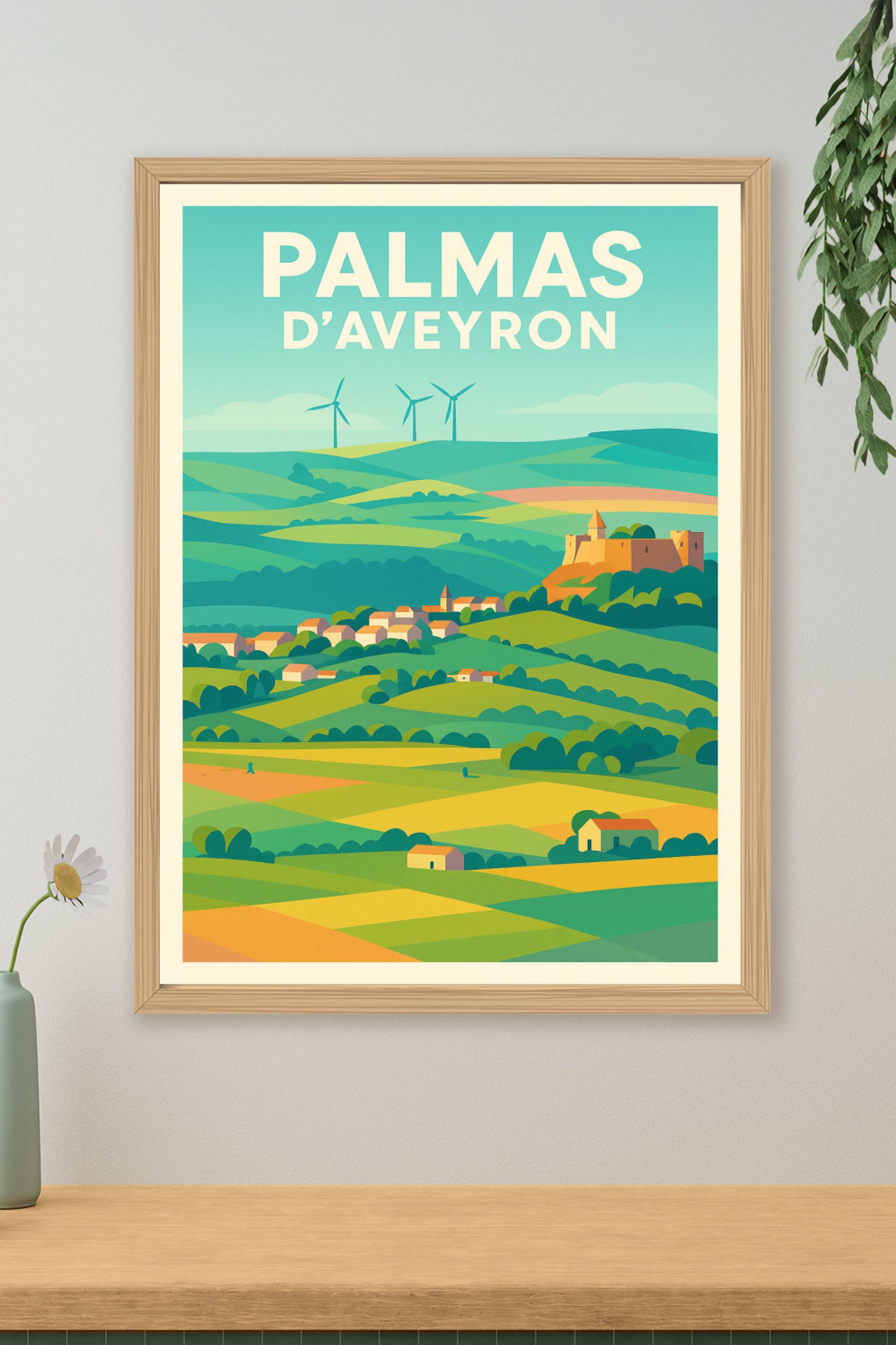 Affiche de Palmas d'Aveyron - Évasion champêtre au cœur des paysages vallonnés