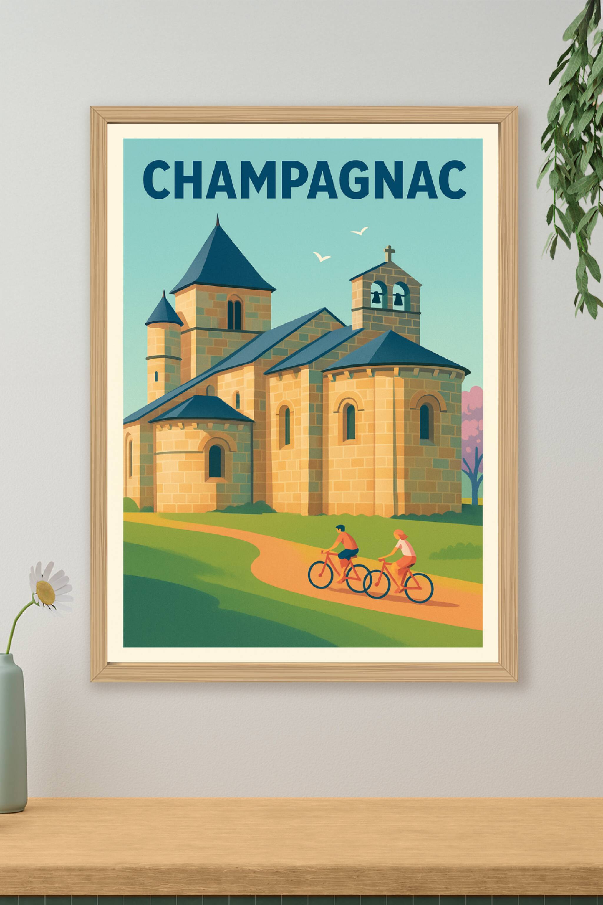 Affiche de Champagnac - Escapade à vélo au cœur du patrimoine