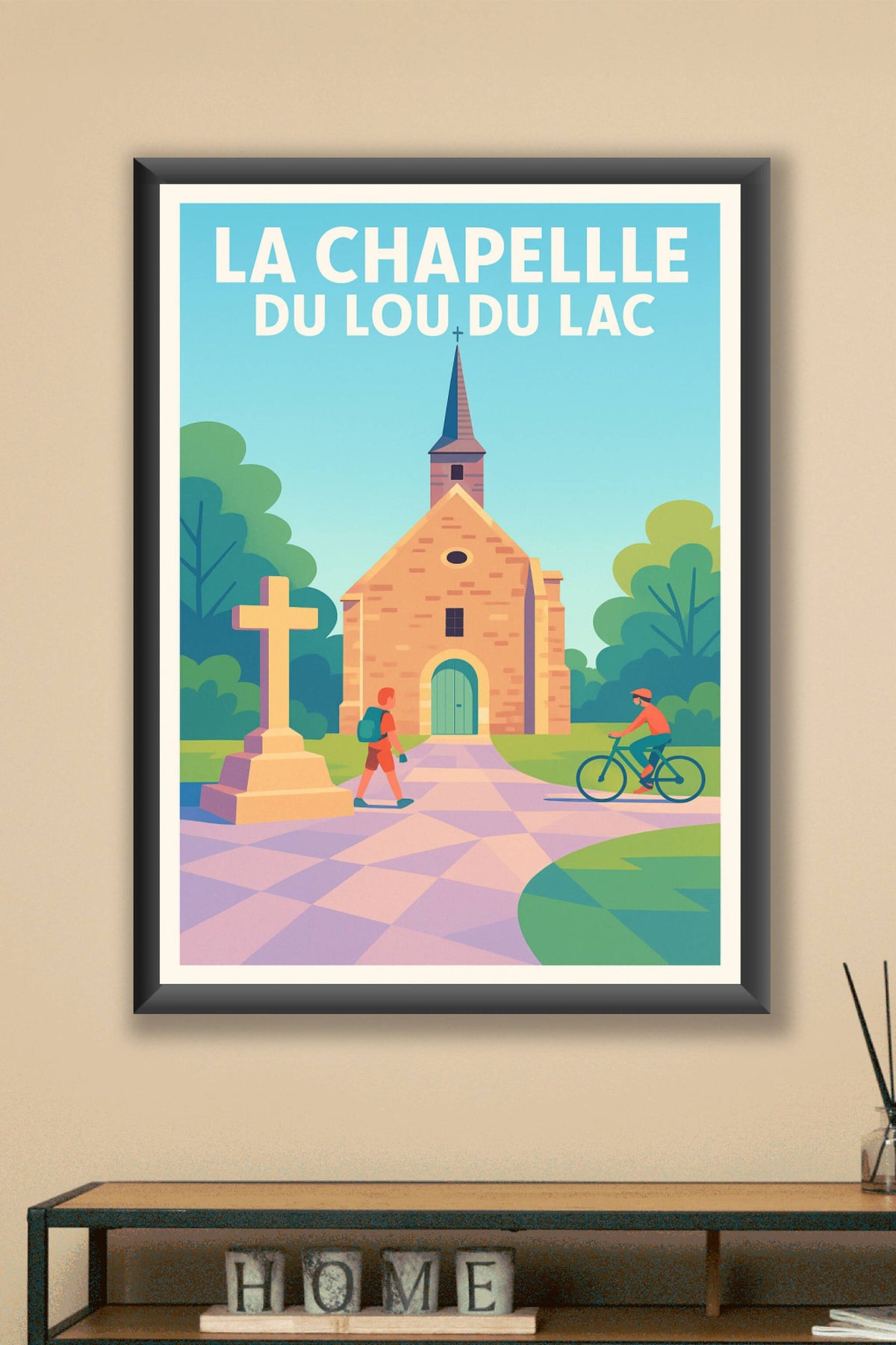 Affiche de La Chapelle du Lou du Lac - Tranquillité et patrimoine à portée de vue