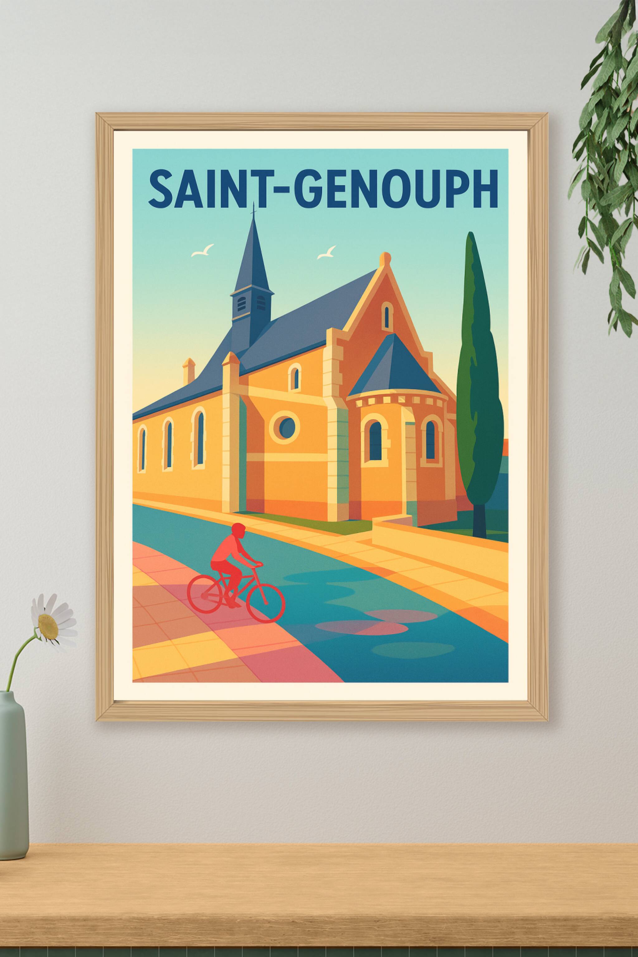 Affiche de Saint-Genouph - Charme intemporel au fil des rues