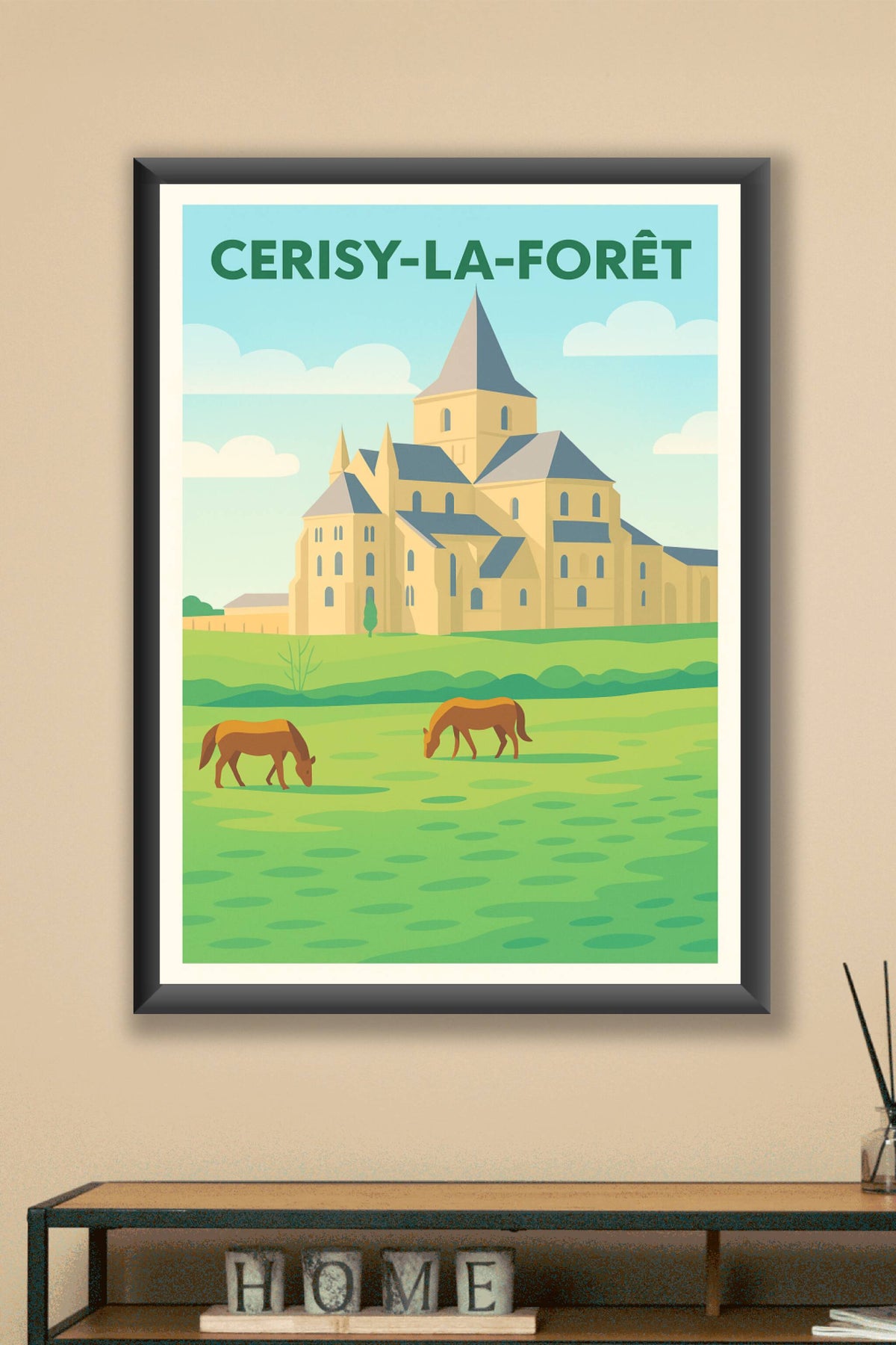 Affiche de Cerisy-la-Forêt - Charme bucolique normand
