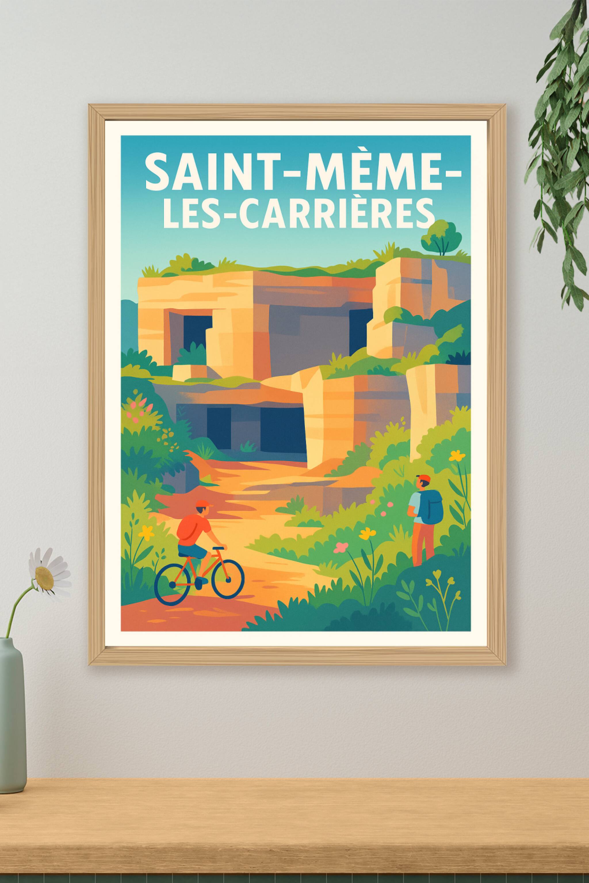 Affiche de Saint-Même-les-Carrières - Aventure et nature au cœur des carrières