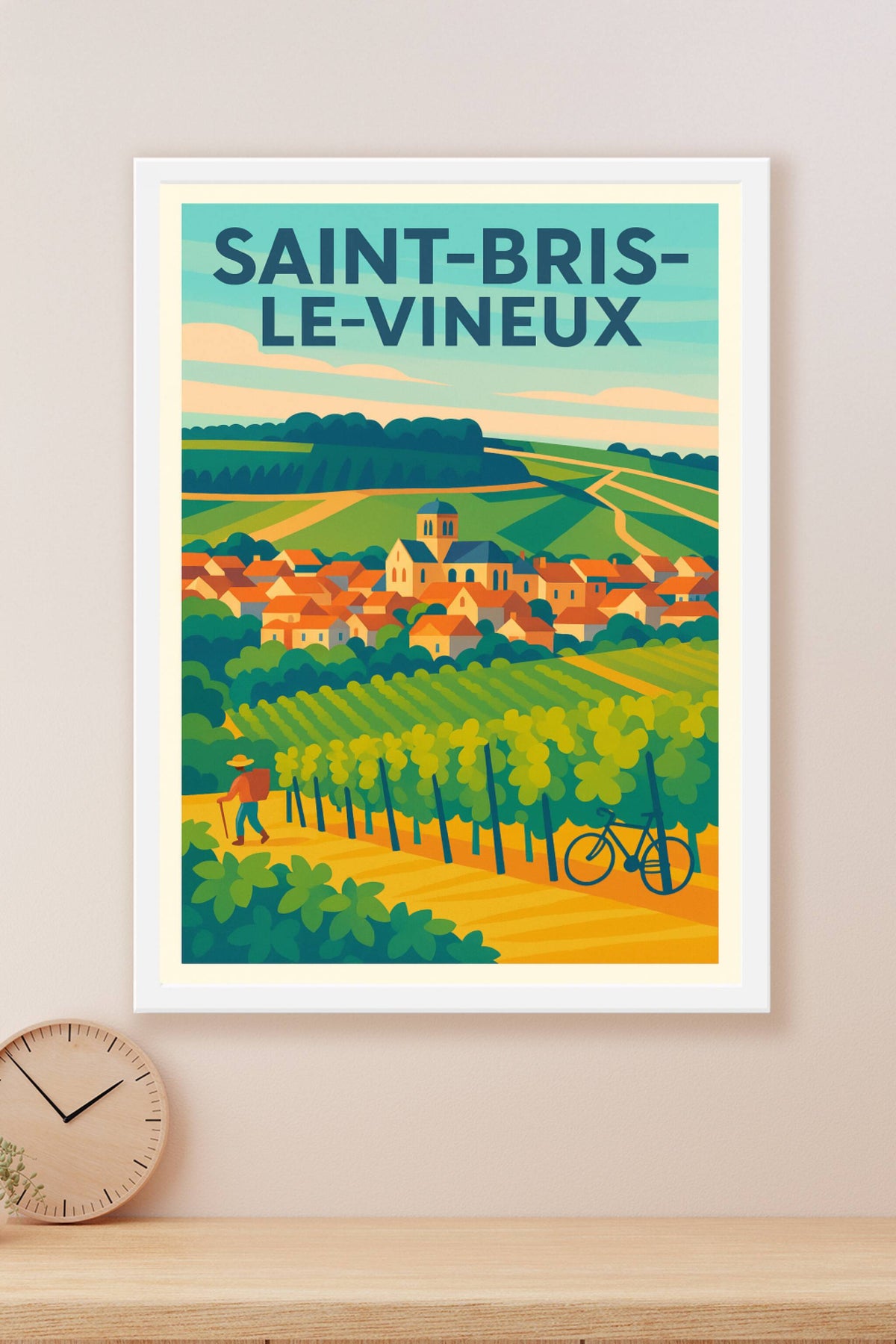 Affiche de Saint-Bris-le-Vineux - Évasion nature au cœur des vignobles