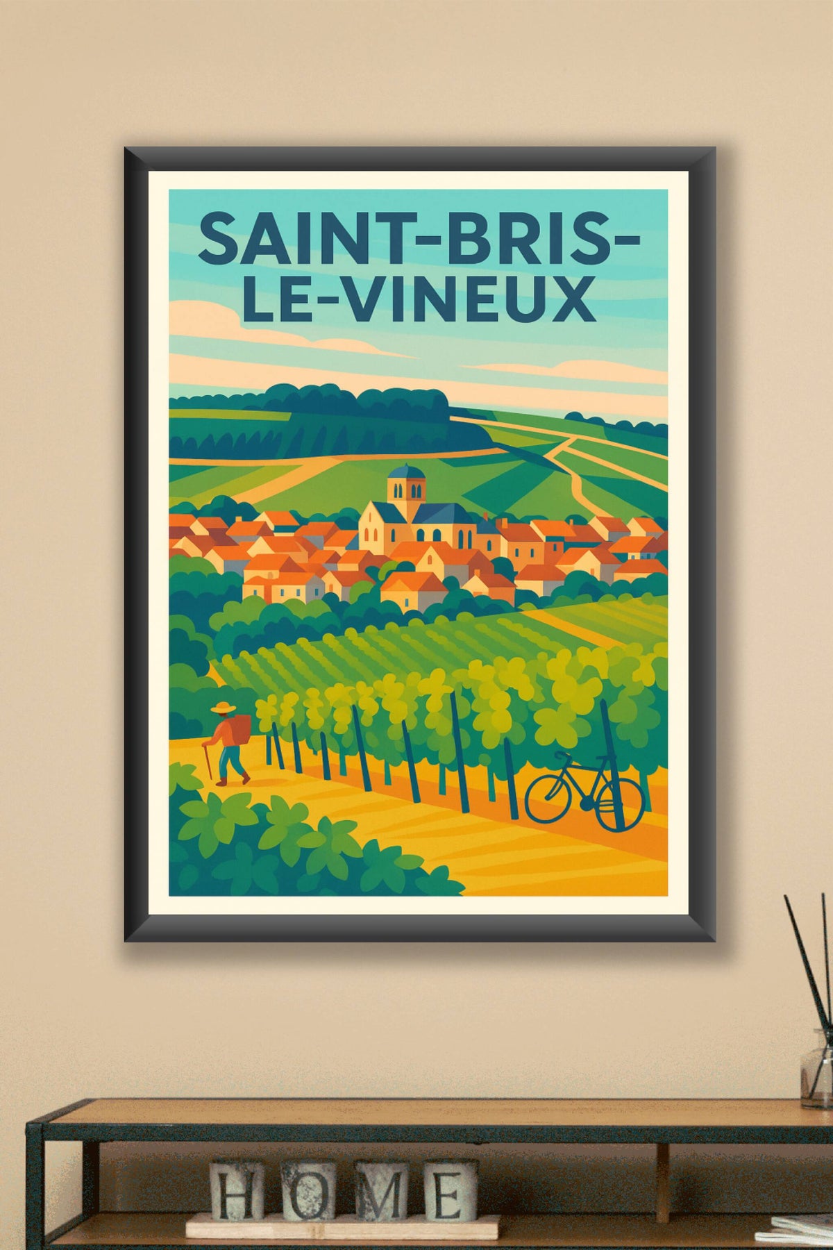 Affiche de Saint-Bris-le-Vineux - Évasion nature au cœur des vignobles