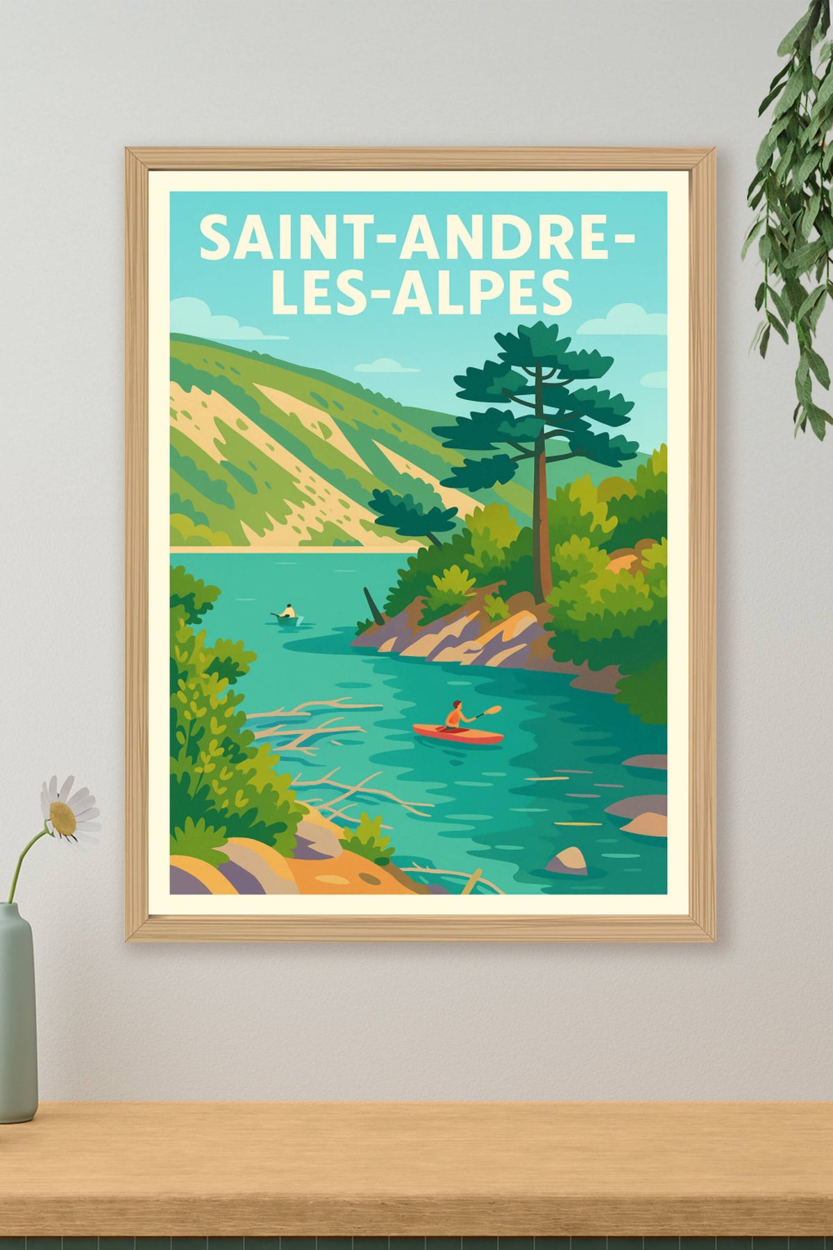 Affiche de Saint-André-les-Alpes - Évasion et nature préservée