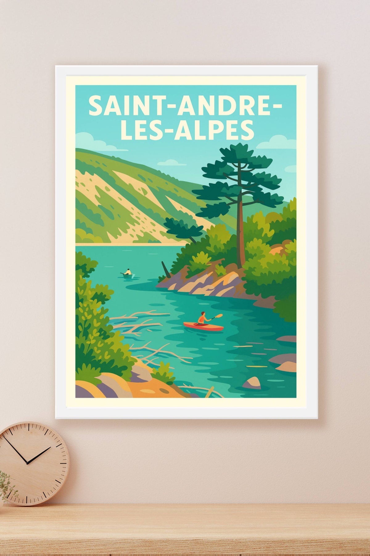 Affiche de Saint-André-les-Alpes - Évasion et nature préservée