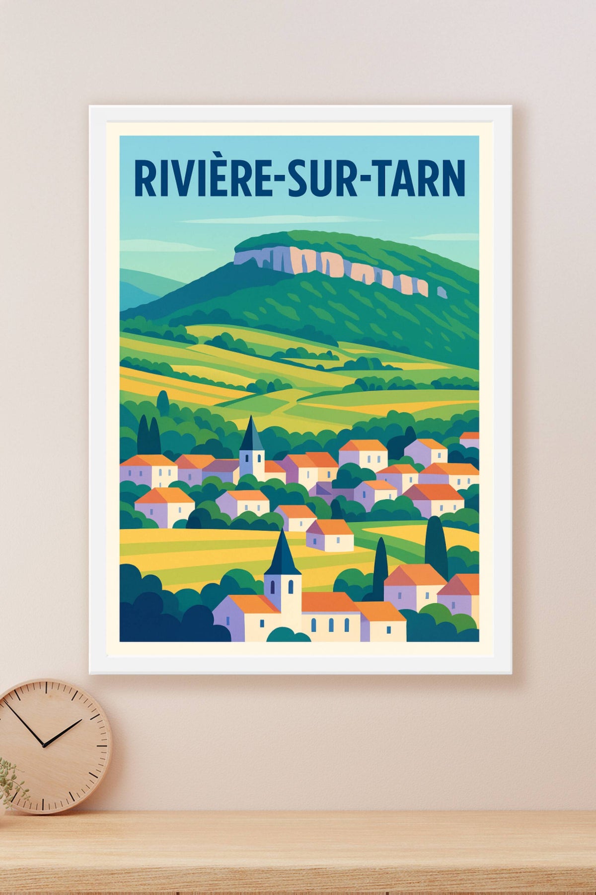 Affiche de Rivière-sur-Tarn - Charme et sérénité au cœur des paysages vallonnés
