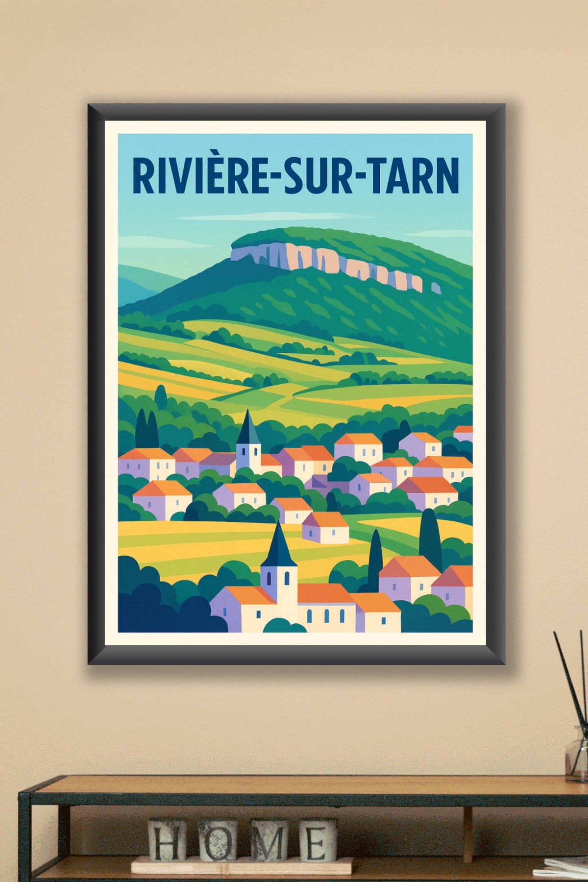 Affiche de Rivière-sur-Tarn - Charme et sérénité au cœur des paysages vallonnés