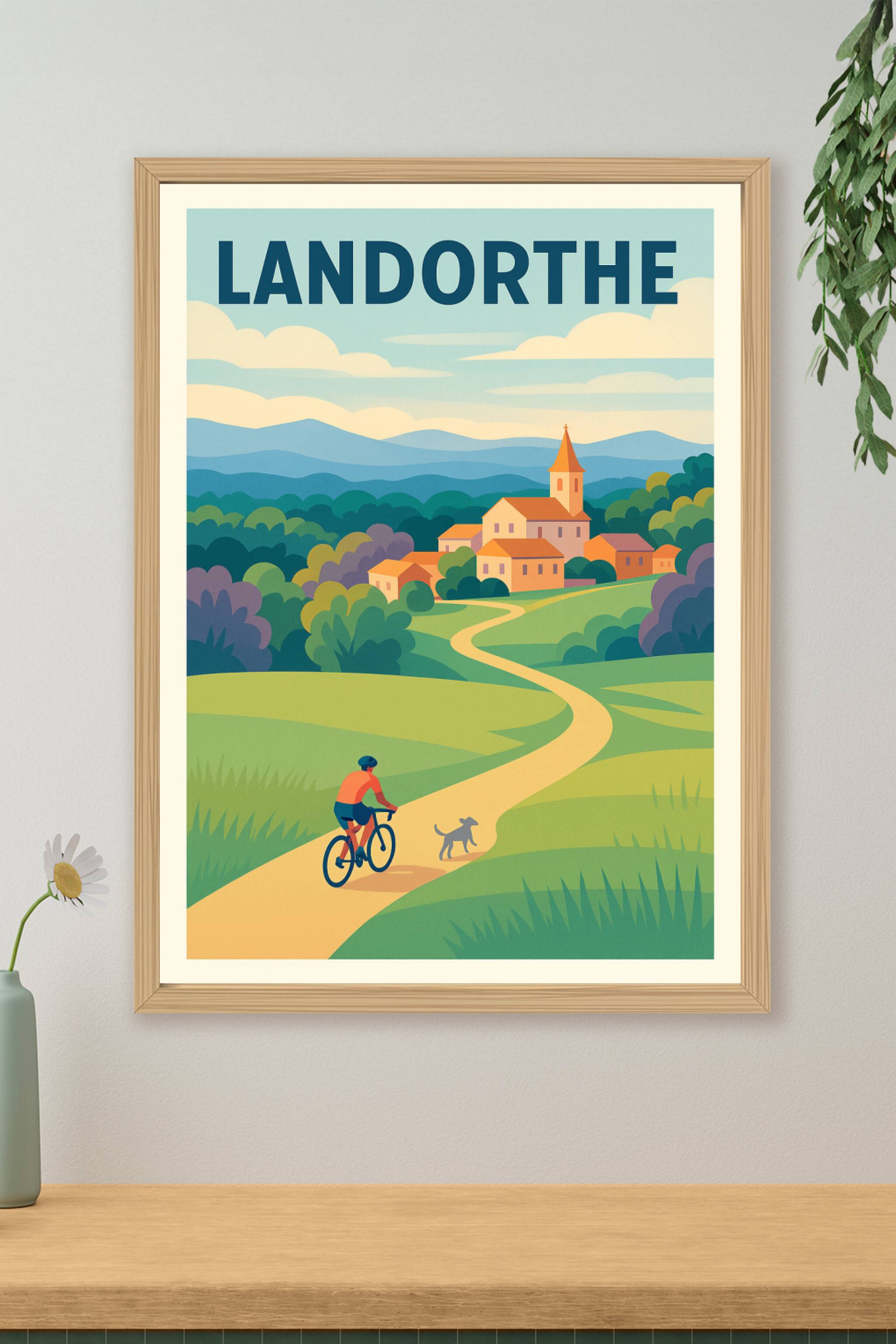 Affiche de Landorthe - Évasion à vélo au cœur de la campagne