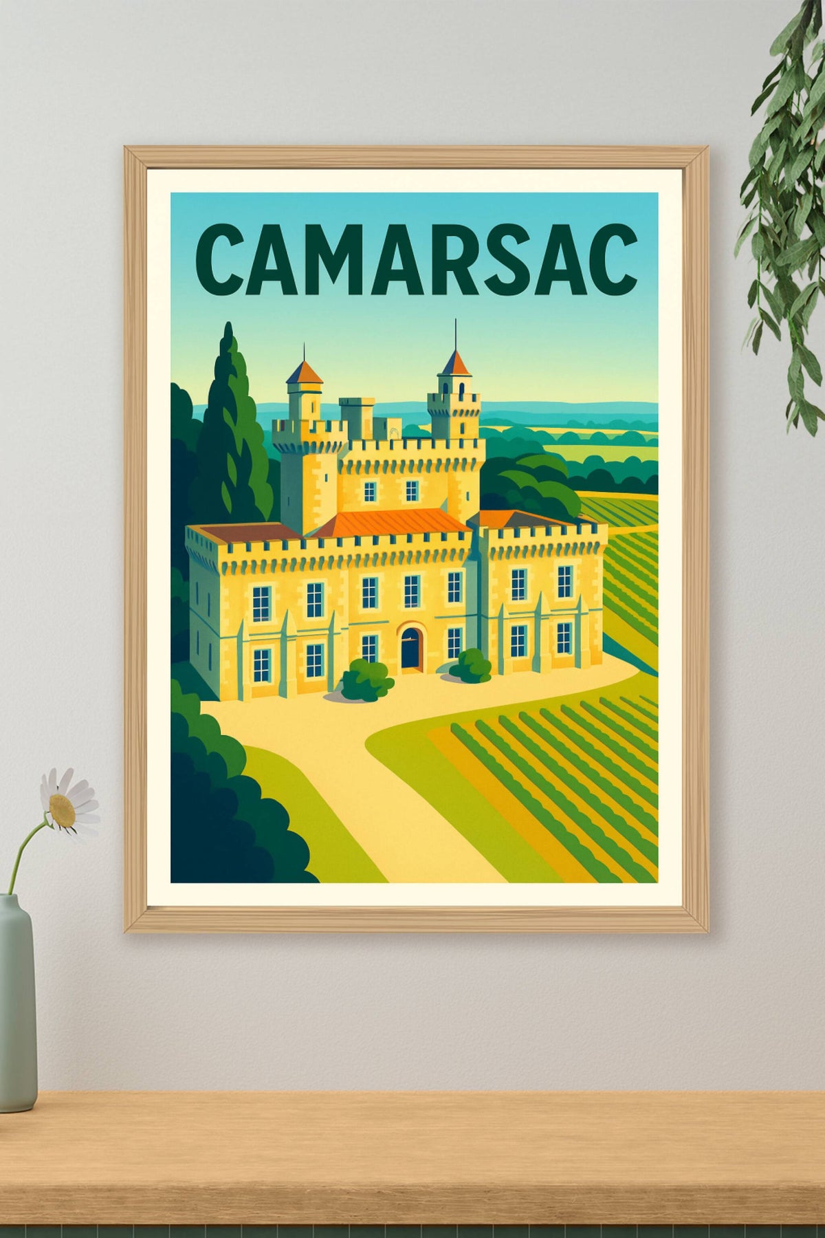 Affiche de Camarsac - Élégance historique au cœur des vignobles