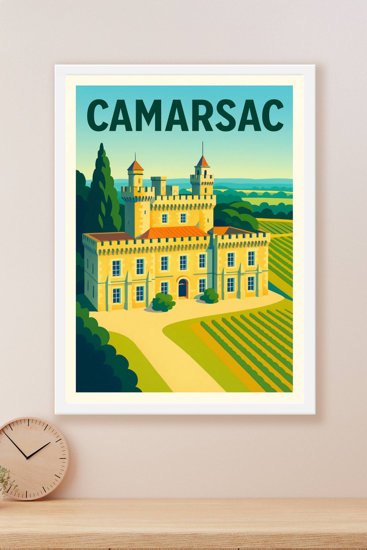 Affiche de Camarsac - Élégance historique au cœur des vignobles
