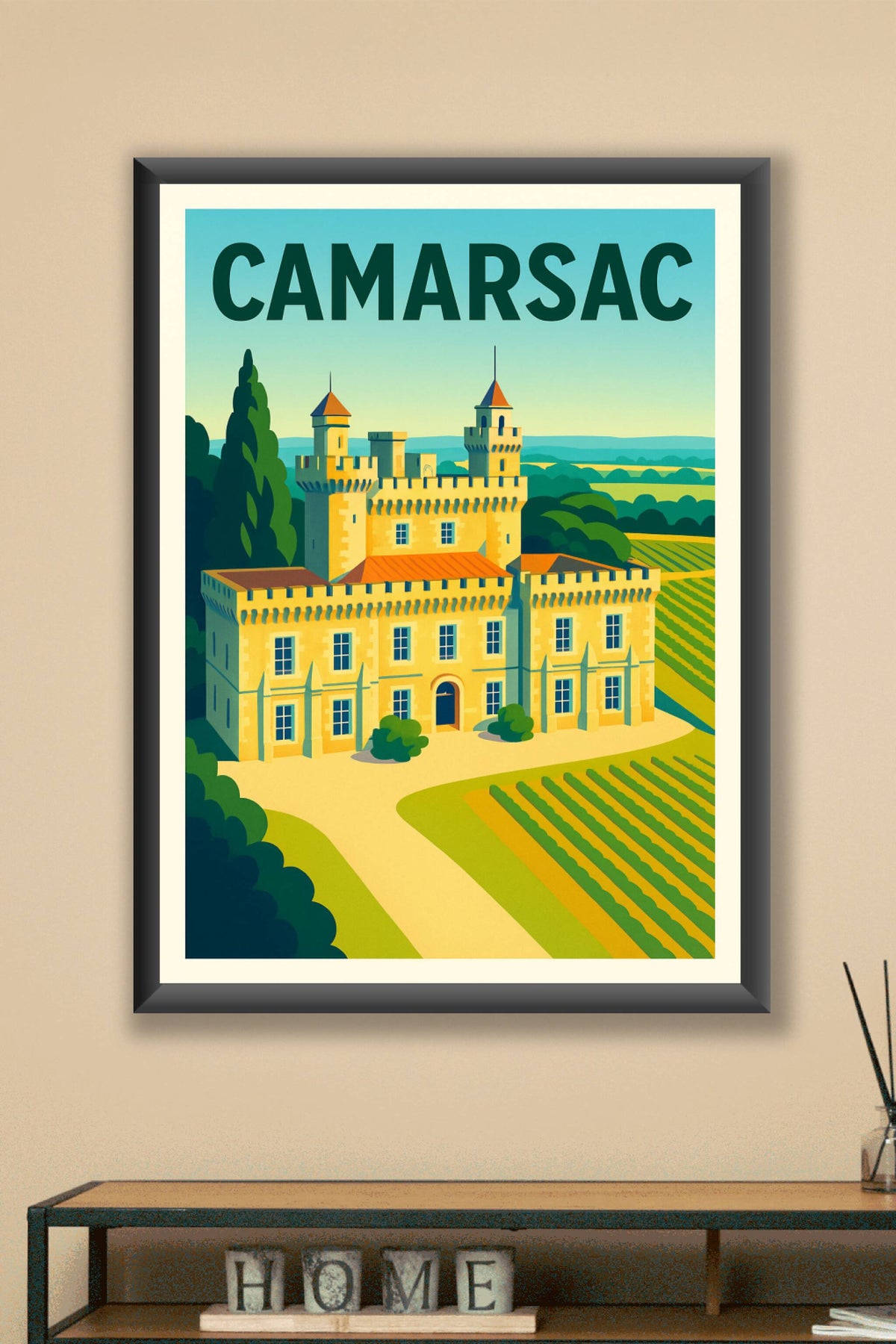 Affiche de Camarsac - Élégance historique au cœur des vignobles