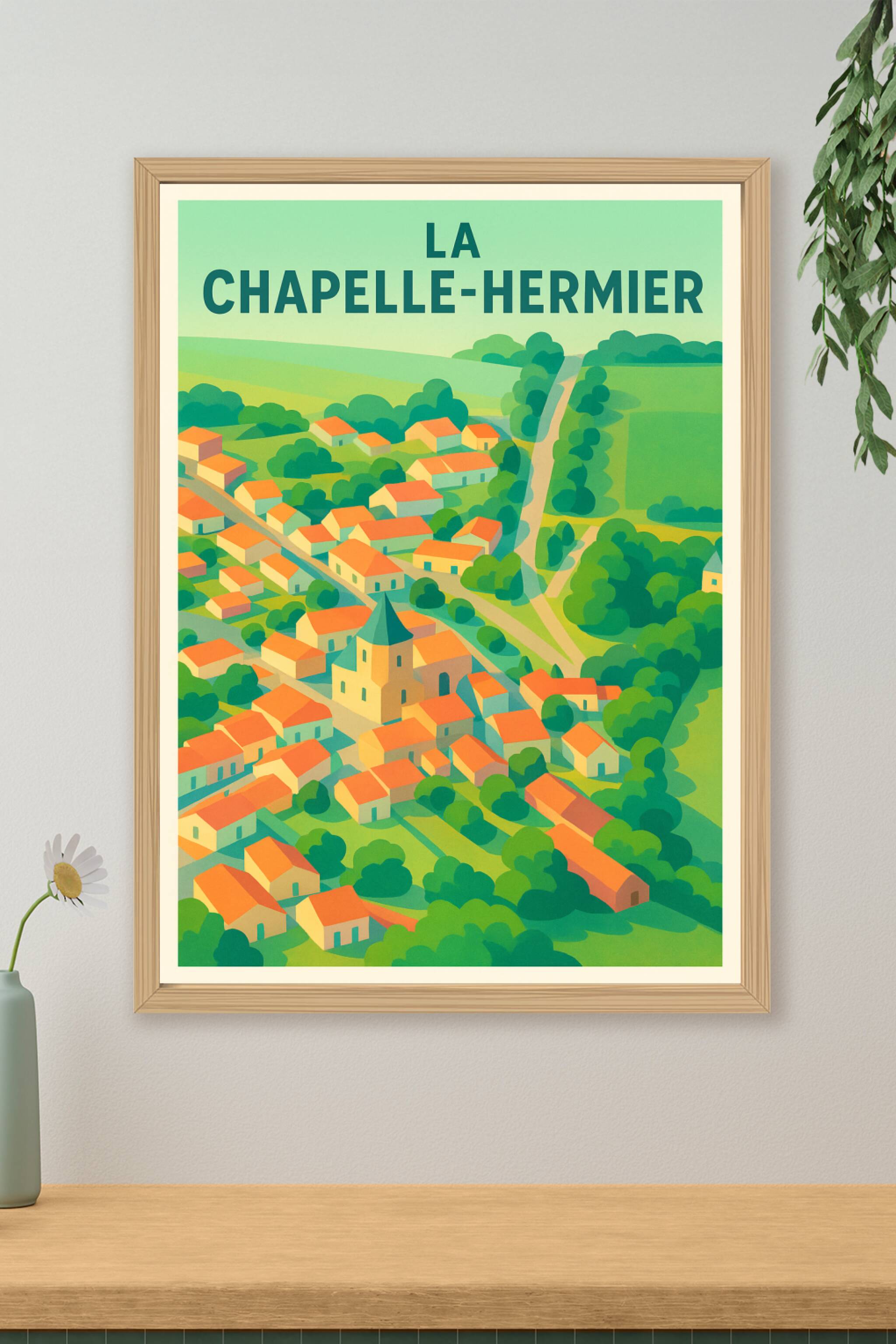 Affiche de La Chapelle-Hermier - Charme et douceur de la campagne vendéenne