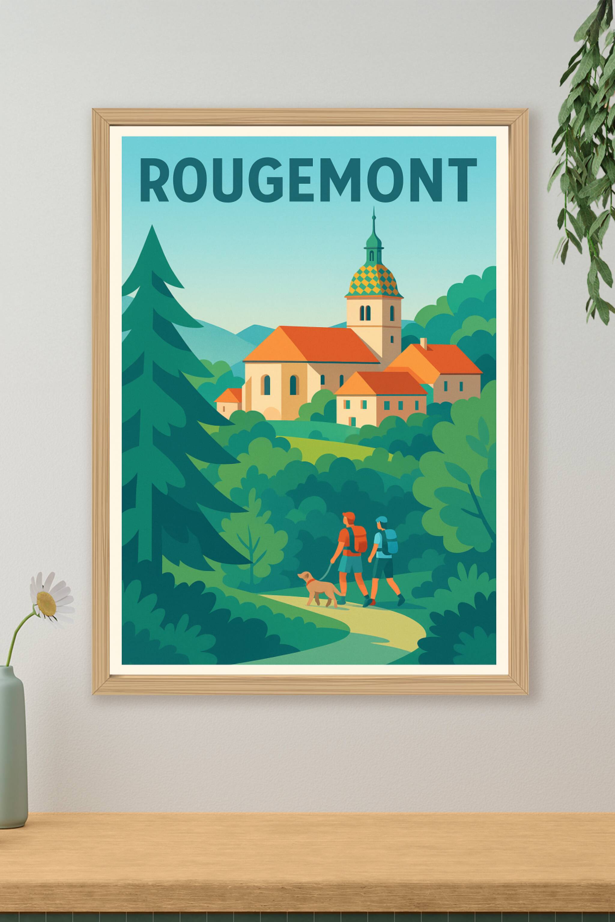 Affiche de Rougemont - Promenade bucolique au cœur de la nature