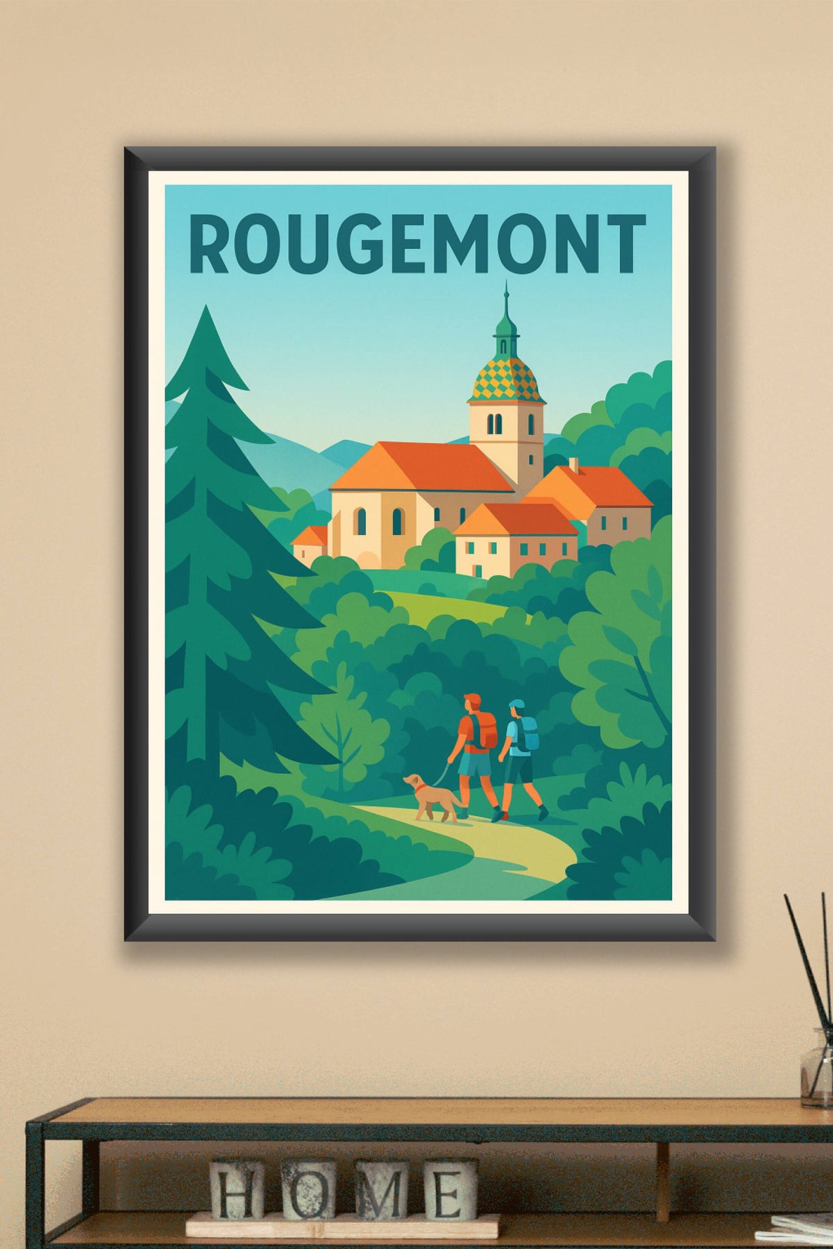 Affiche de Rougemont - Promenade bucolique au cœur de la nature