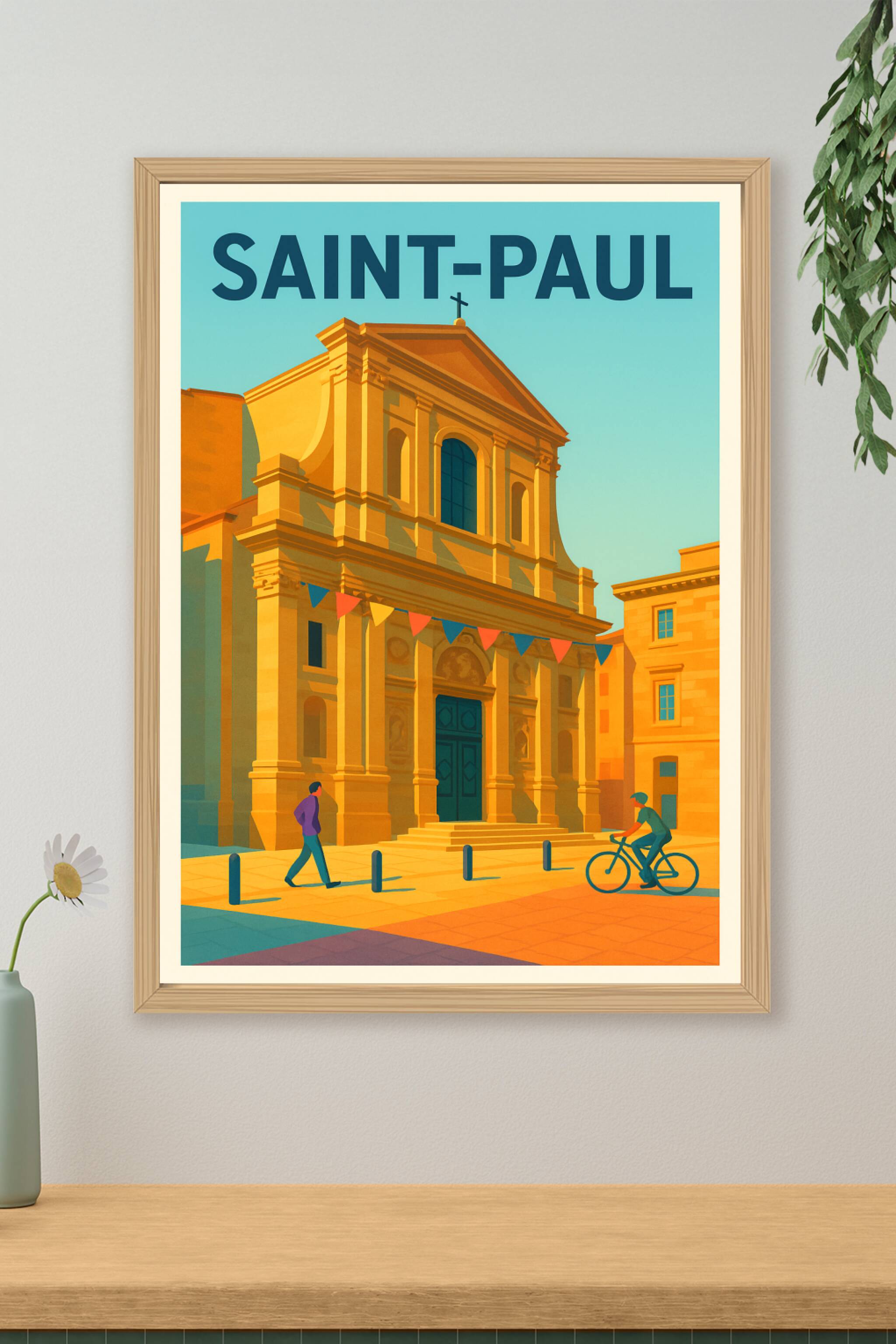 Affiche de Saint-Paul - Charme et lumière en Méditerranée