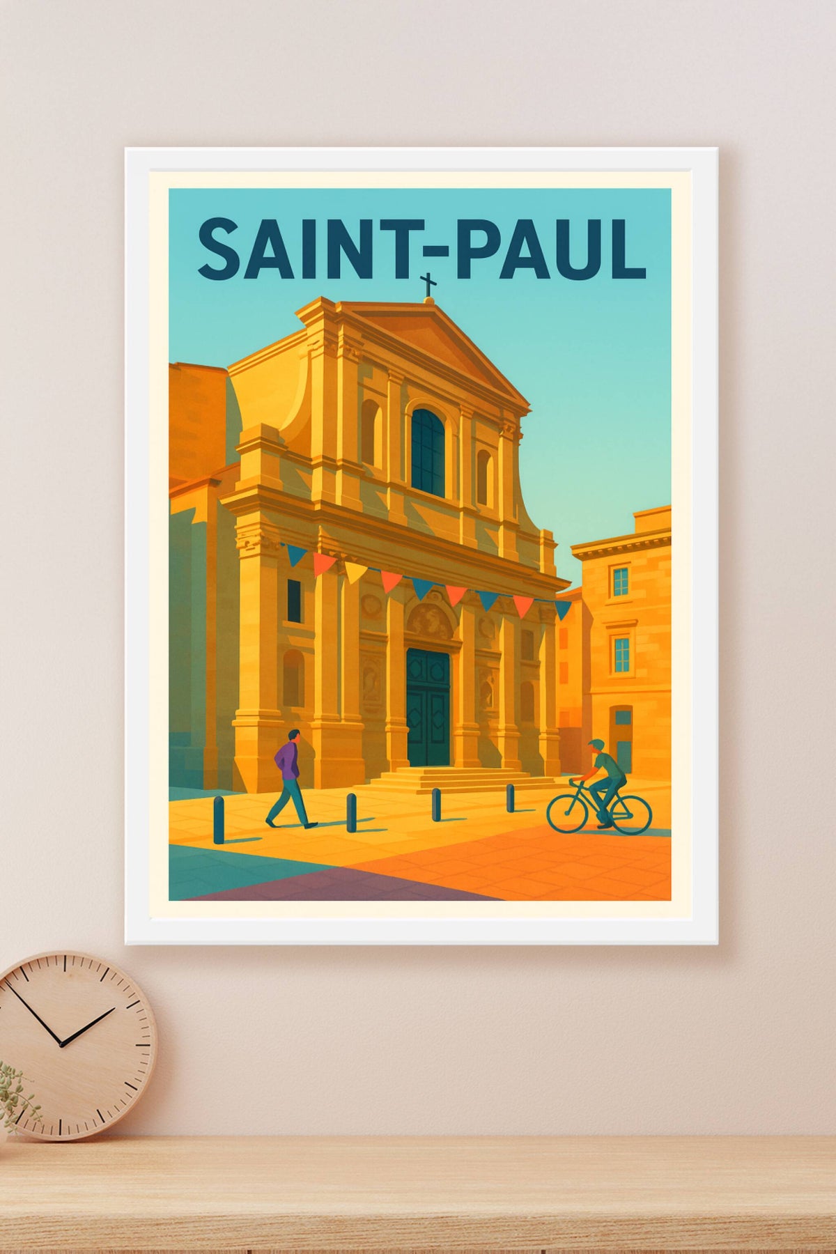 Affiche de Saint-Paul - Charme et lumière en Méditerranée