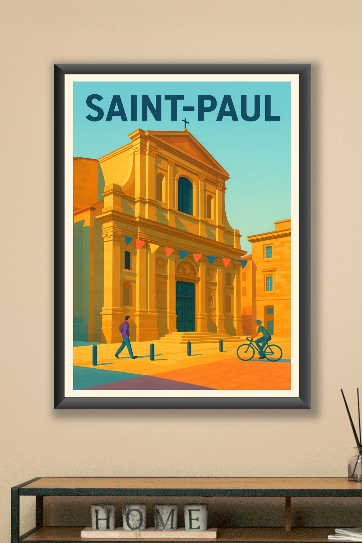 Affiche de Saint-Paul - Charme et lumière en Méditerranée