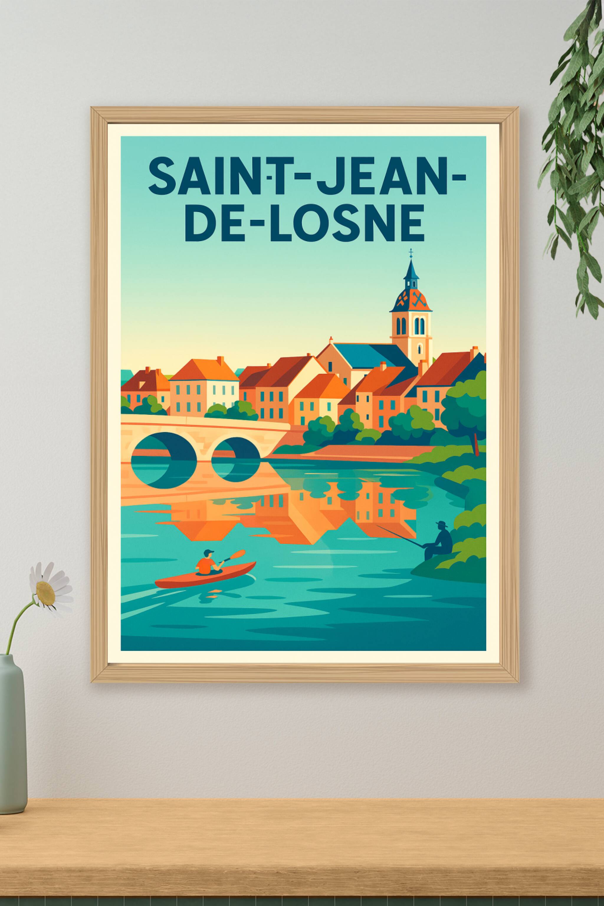 Affiche de Saint-Jean-de-Losne - Charme et Sérénité au Bord de l'Eau