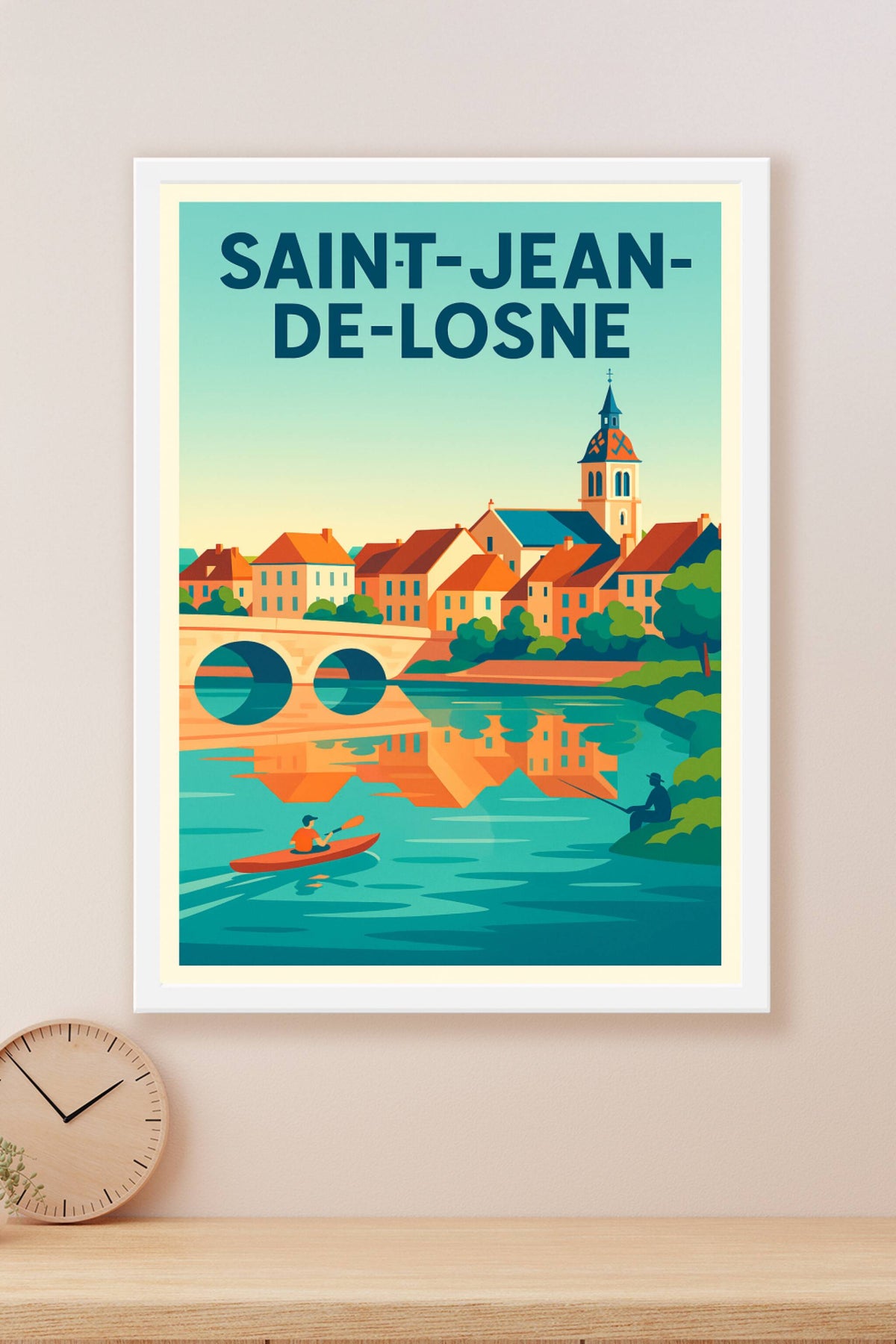 Affiche de Saint-Jean-de-Losne - Charme et Sérénité au Bord de l'Eau