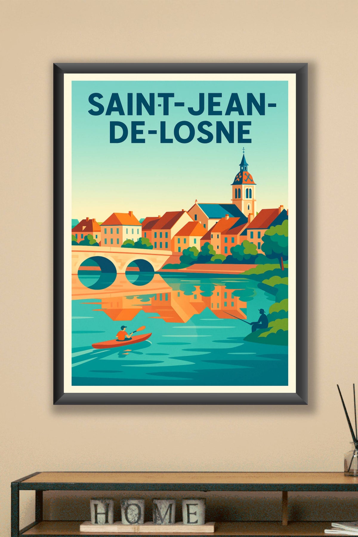 Affiche de Saint-Jean-de-Losne - Charme et Sérénité au Bord de l'Eau