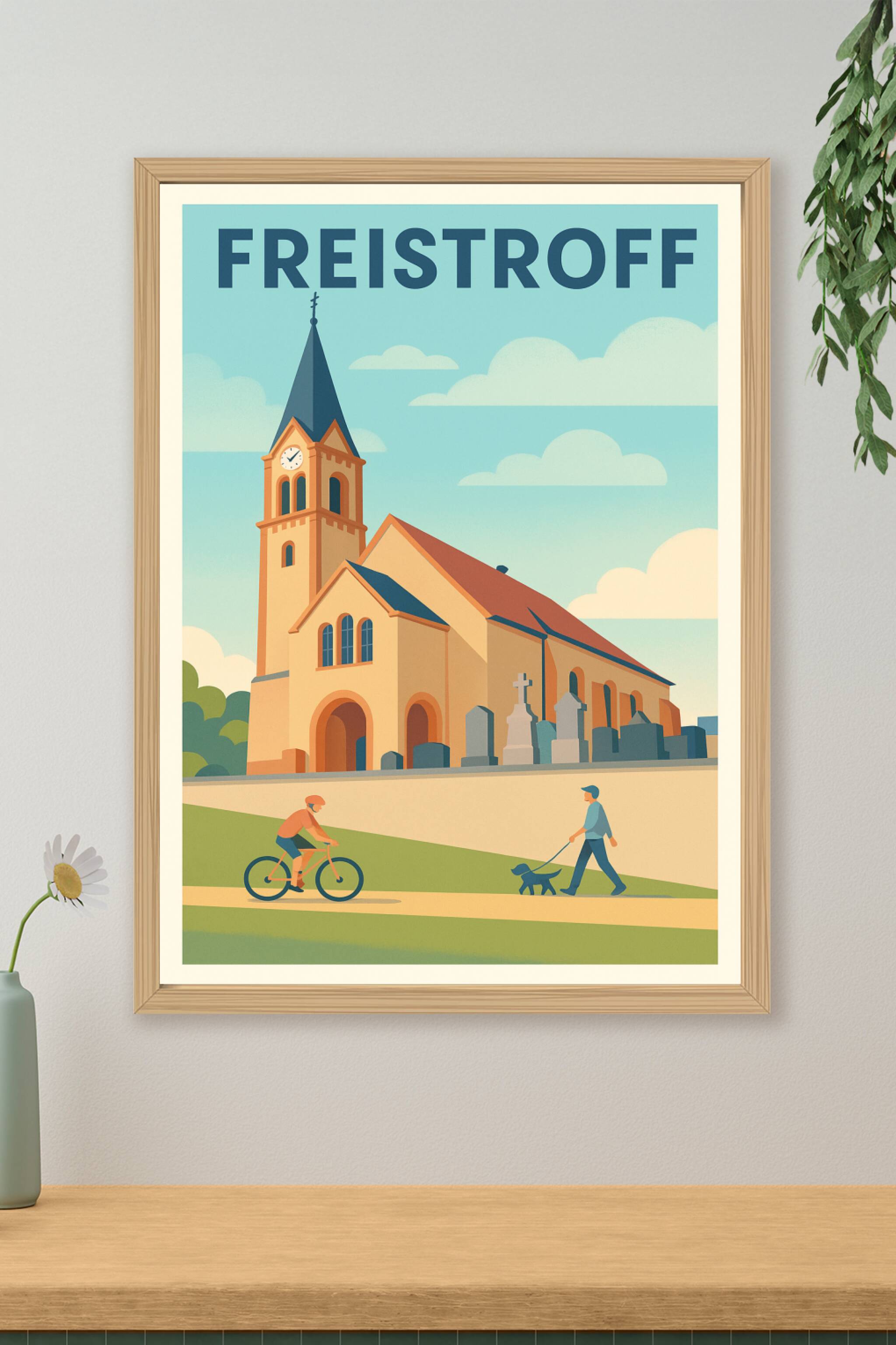 Affiche de Freistroff - Douceur de vie et patrimoine local