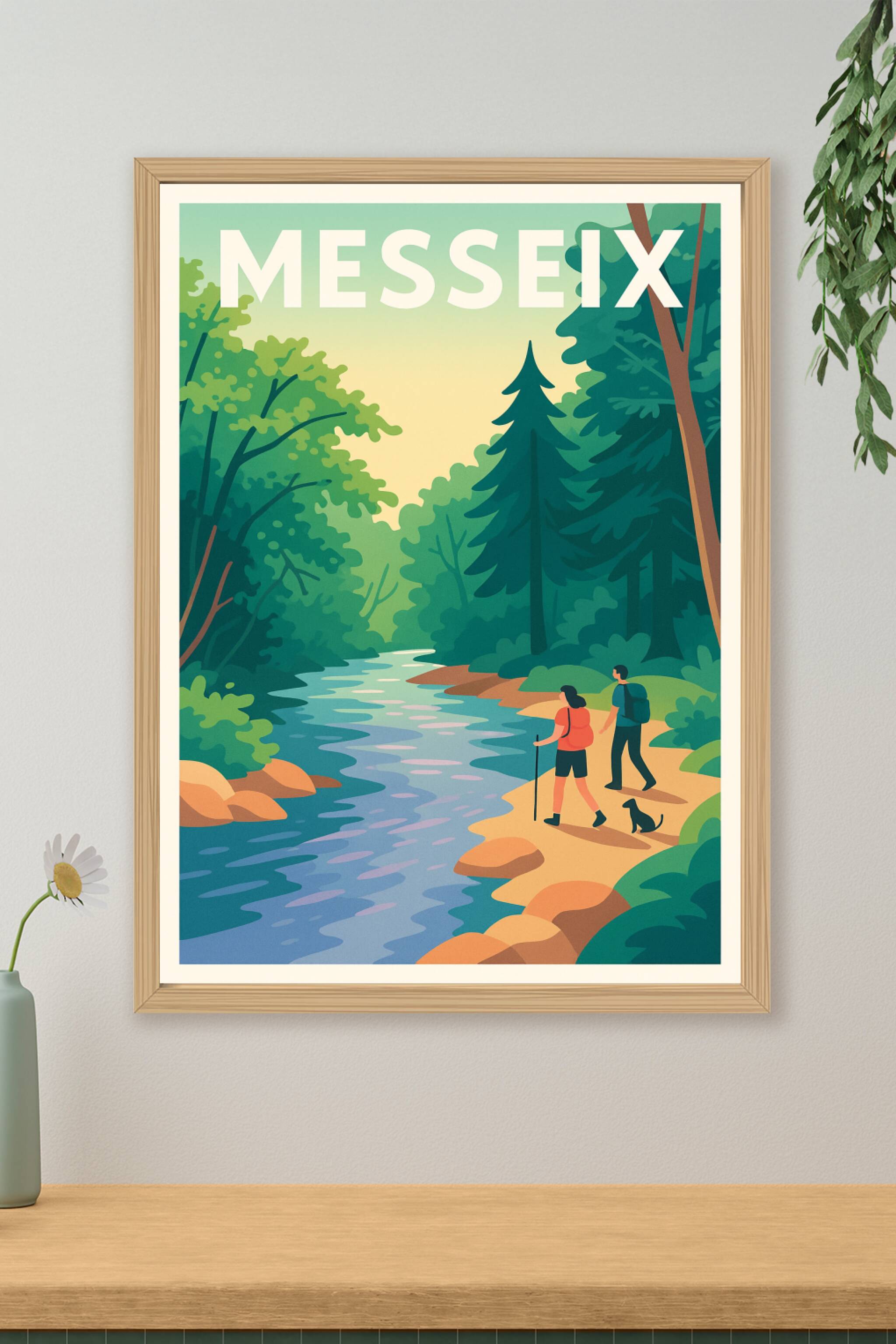 Affiche de Messeix - Escapade nature au bord de la rivière