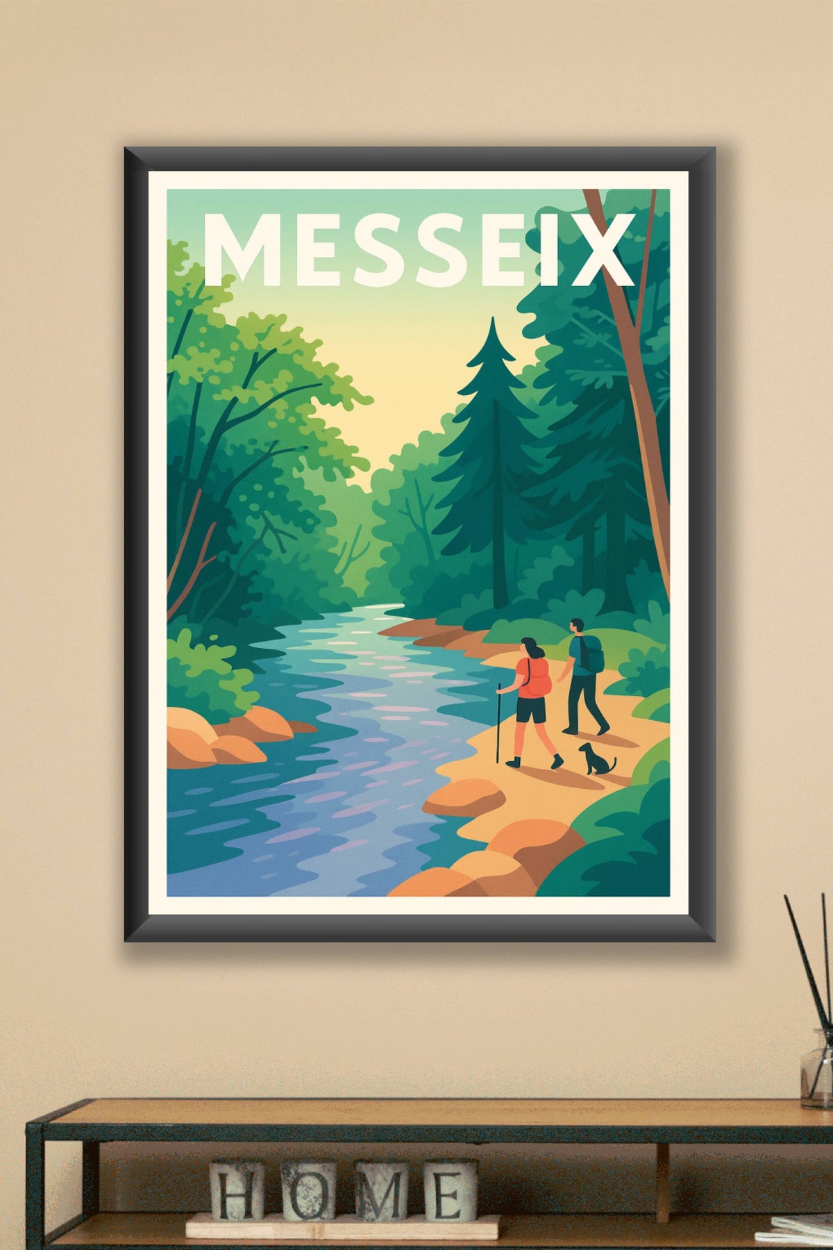 Affiche de Messeix - Escapade nature au bord de la rivière