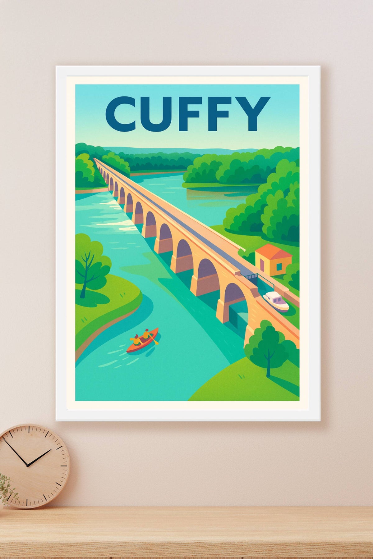 Affiche de Cuffy - L'élégance du pont sur la nature