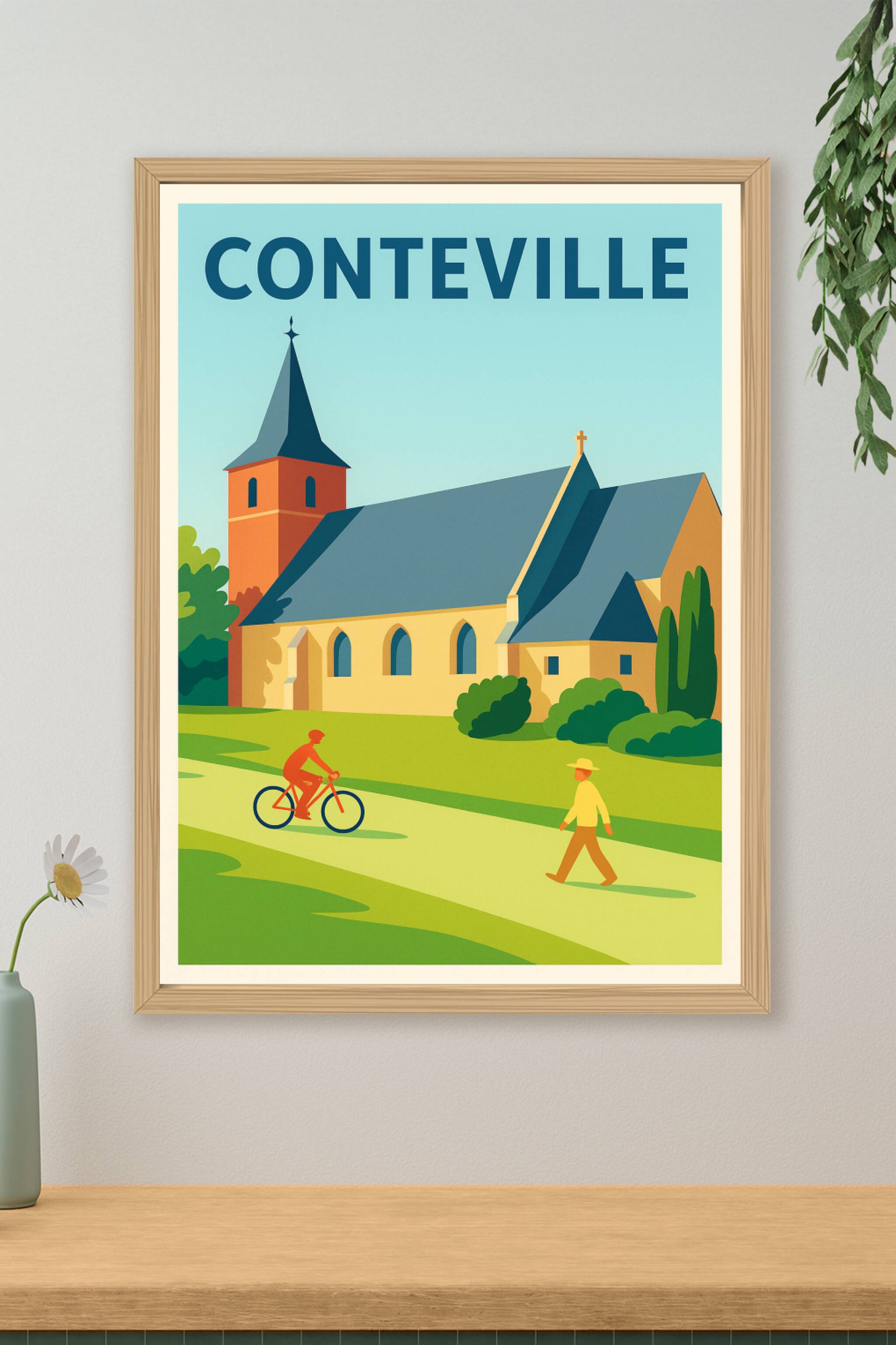 Affiche de Conteville - Charme bucolique et sérénité