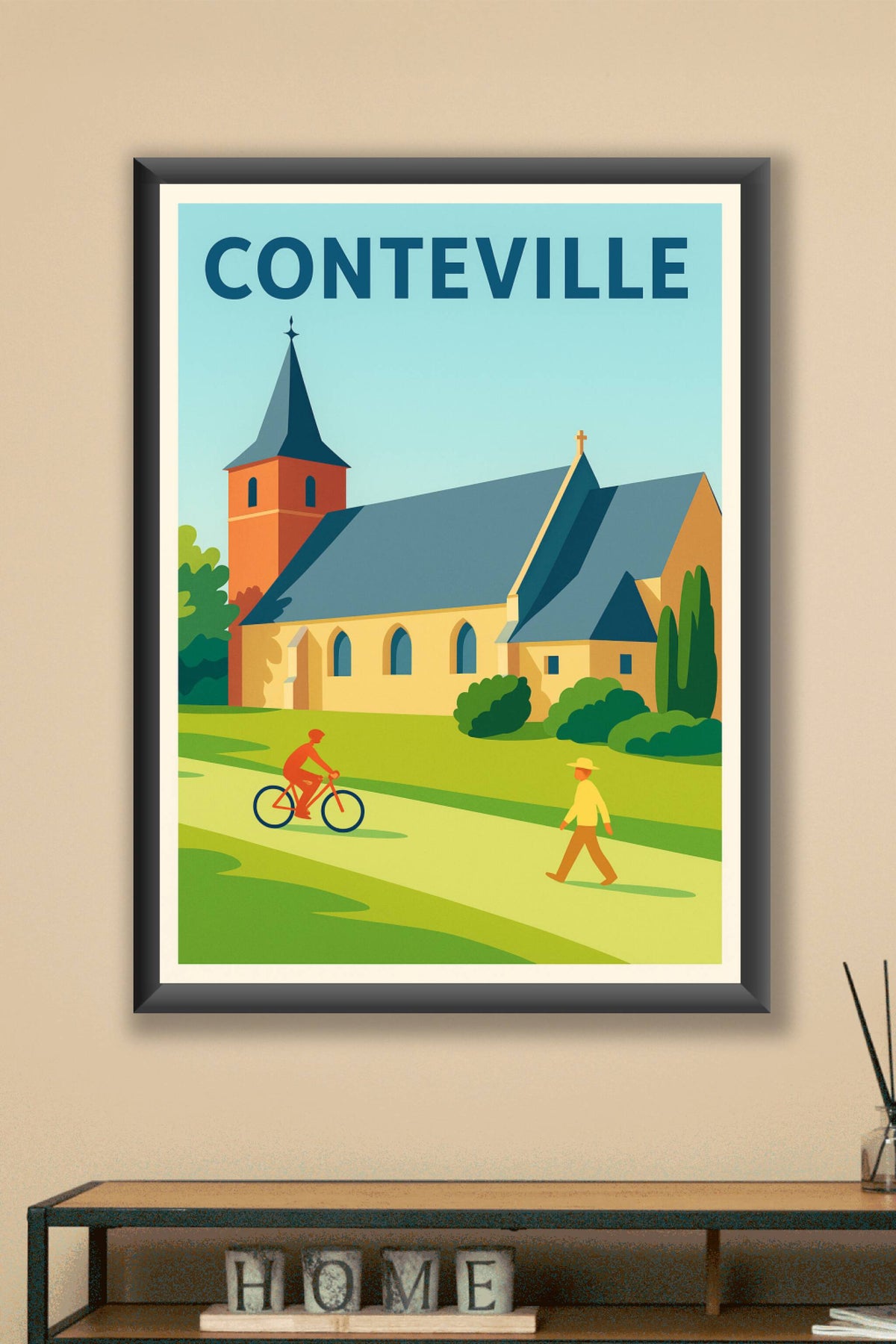 Affiche de Conteville - Charme bucolique et sérénité