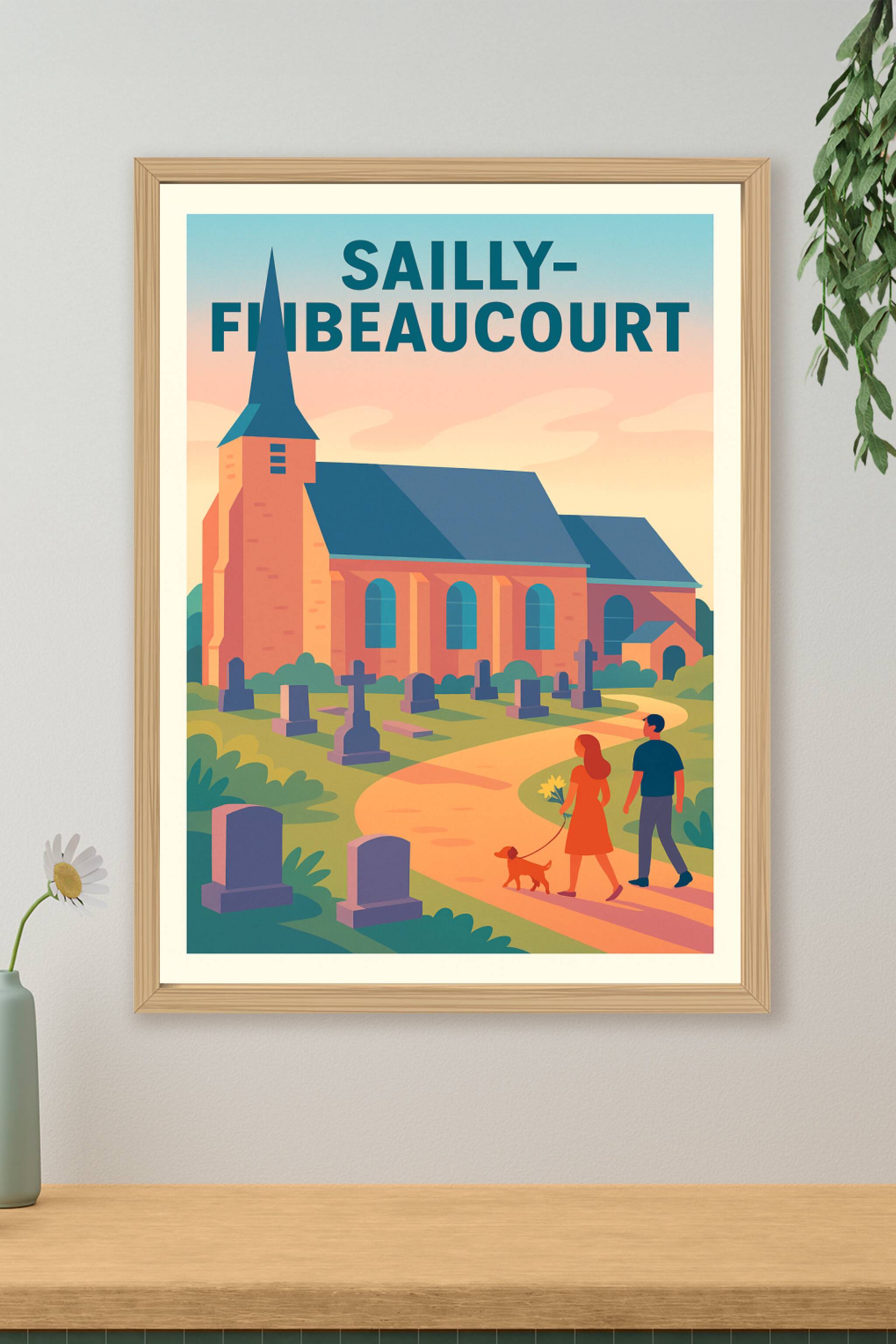 Affiche de Sailly-Flibeaucourt - Promenade au crépuscule