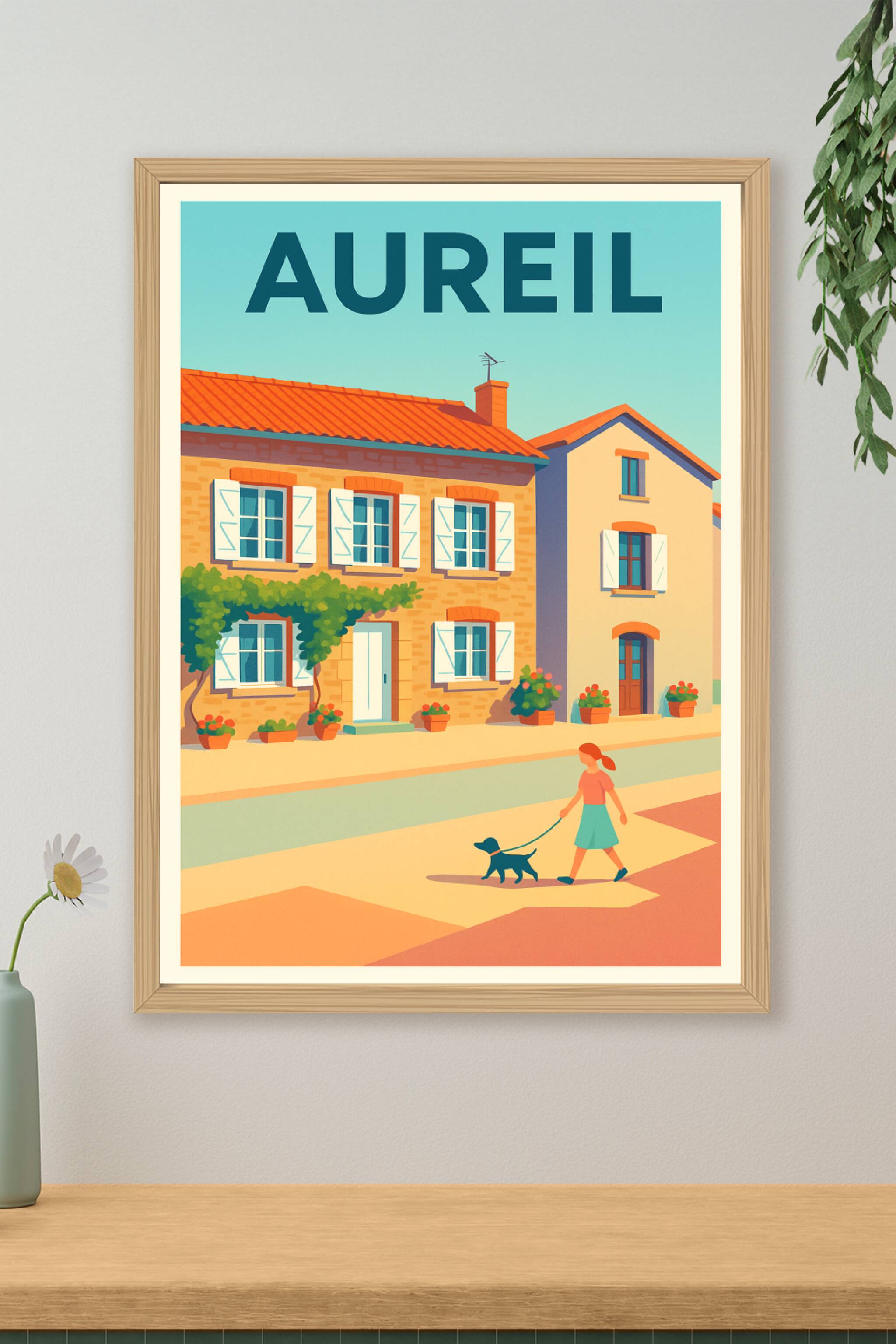 Affiche de Aureil - Charme poétique d'un village paisible