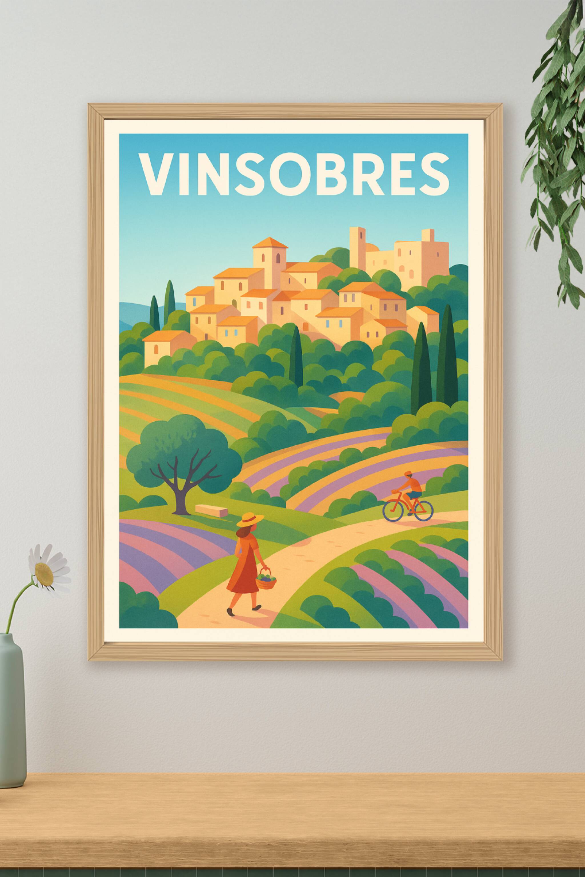 Affiche de Vinsobres - Charme et douceur de la Provence authentique