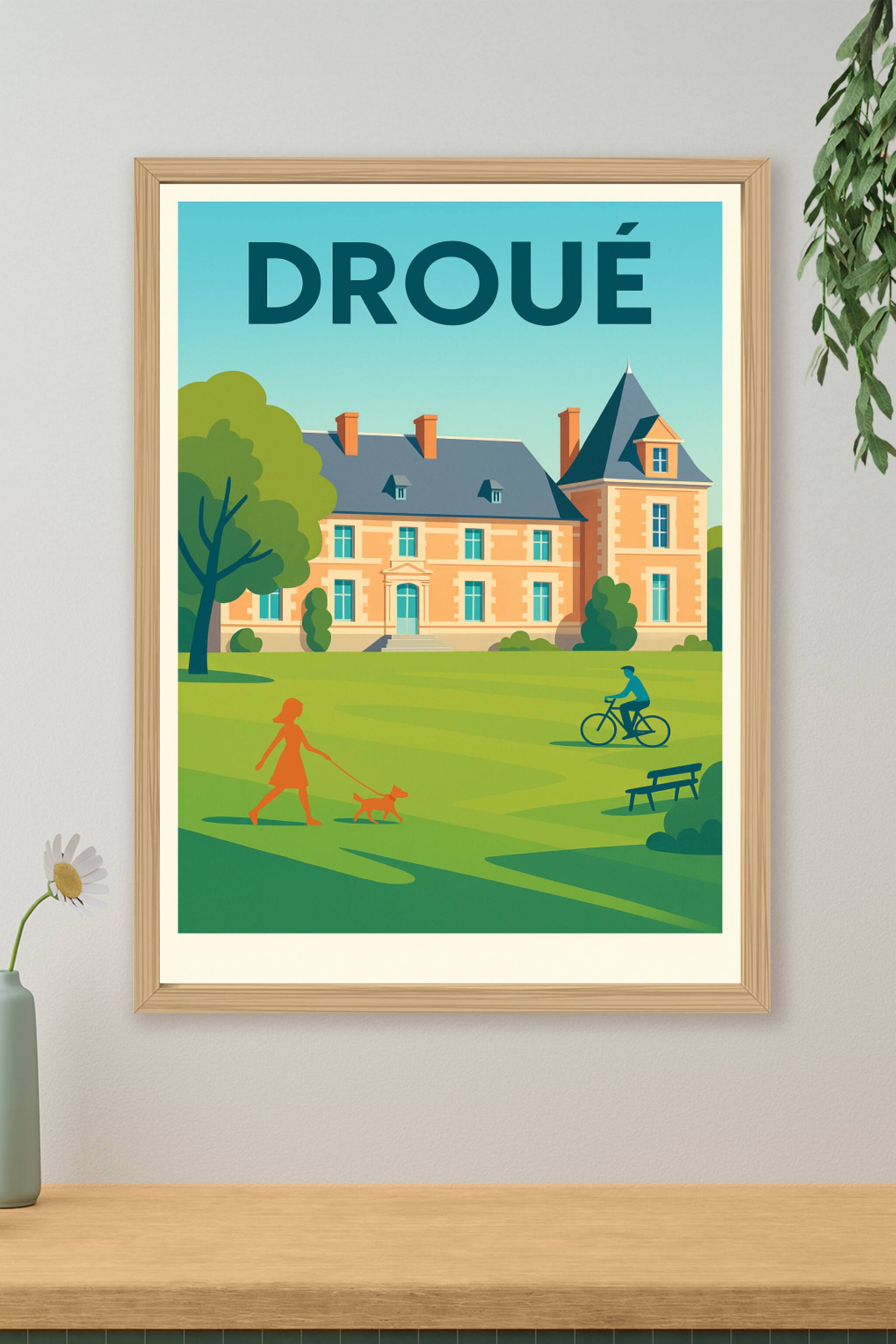 Affiche de Droué - Charme et sérénité à la campagne