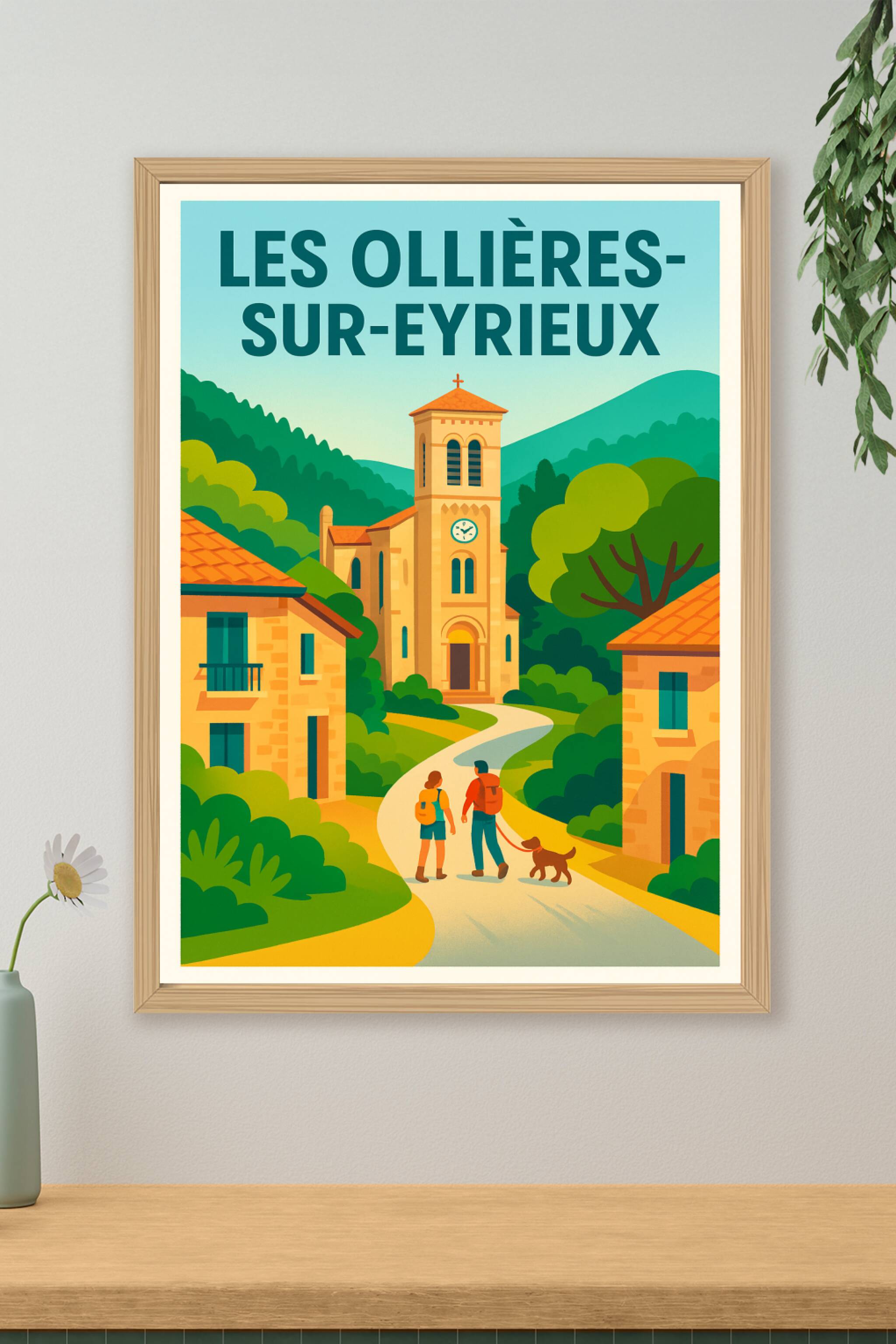 Affiche de Les Ollières-sur-Eyrieux - Un village paisible au cœur de la nature