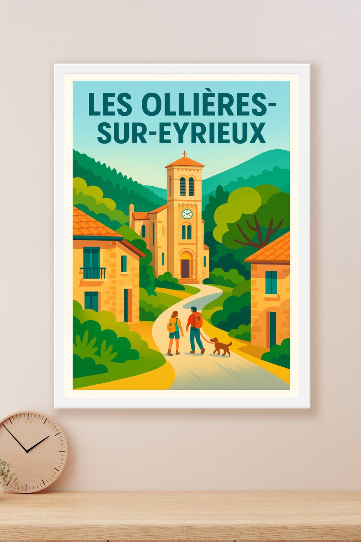Affiche de Les Ollières-sur-Eyrieux - Un village paisible au cœur de la nature