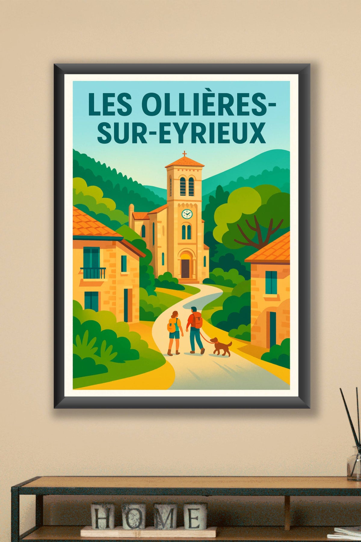 Affiche de Les Ollières-sur-Eyrieux - Un village paisible au cœur de la nature
