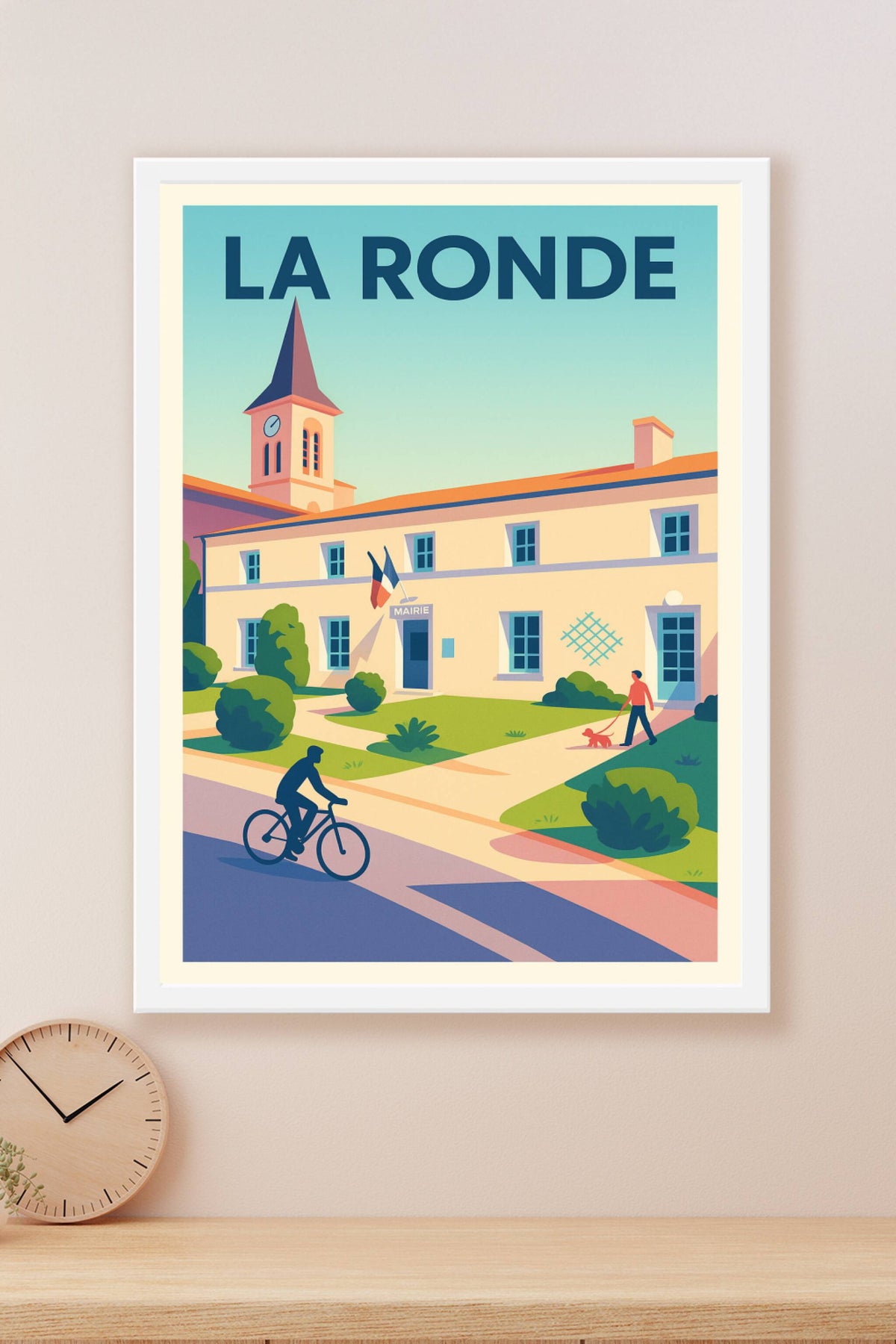 Affiche de La Ronde - Charme paisible du village français