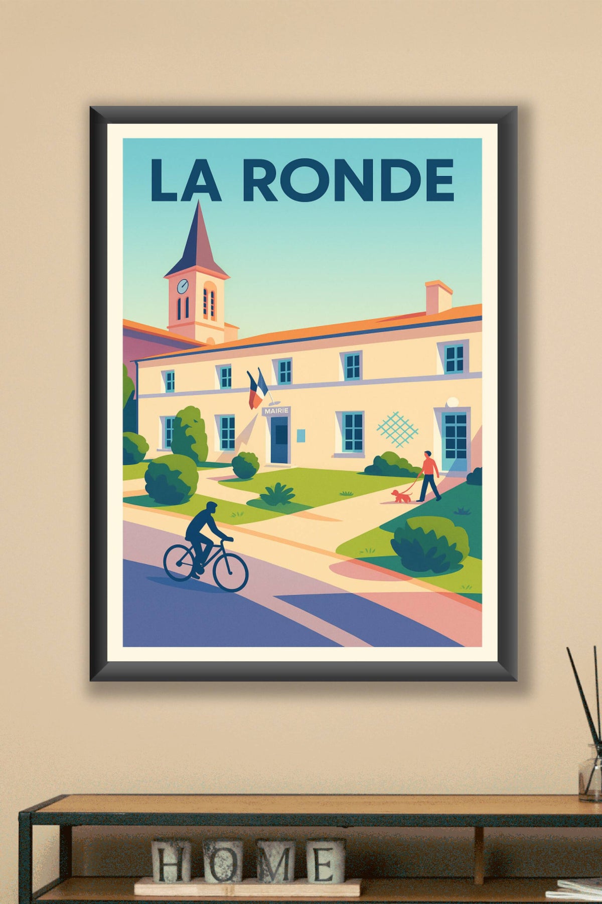 Affiche de La Ronde - Charme paisible du village français