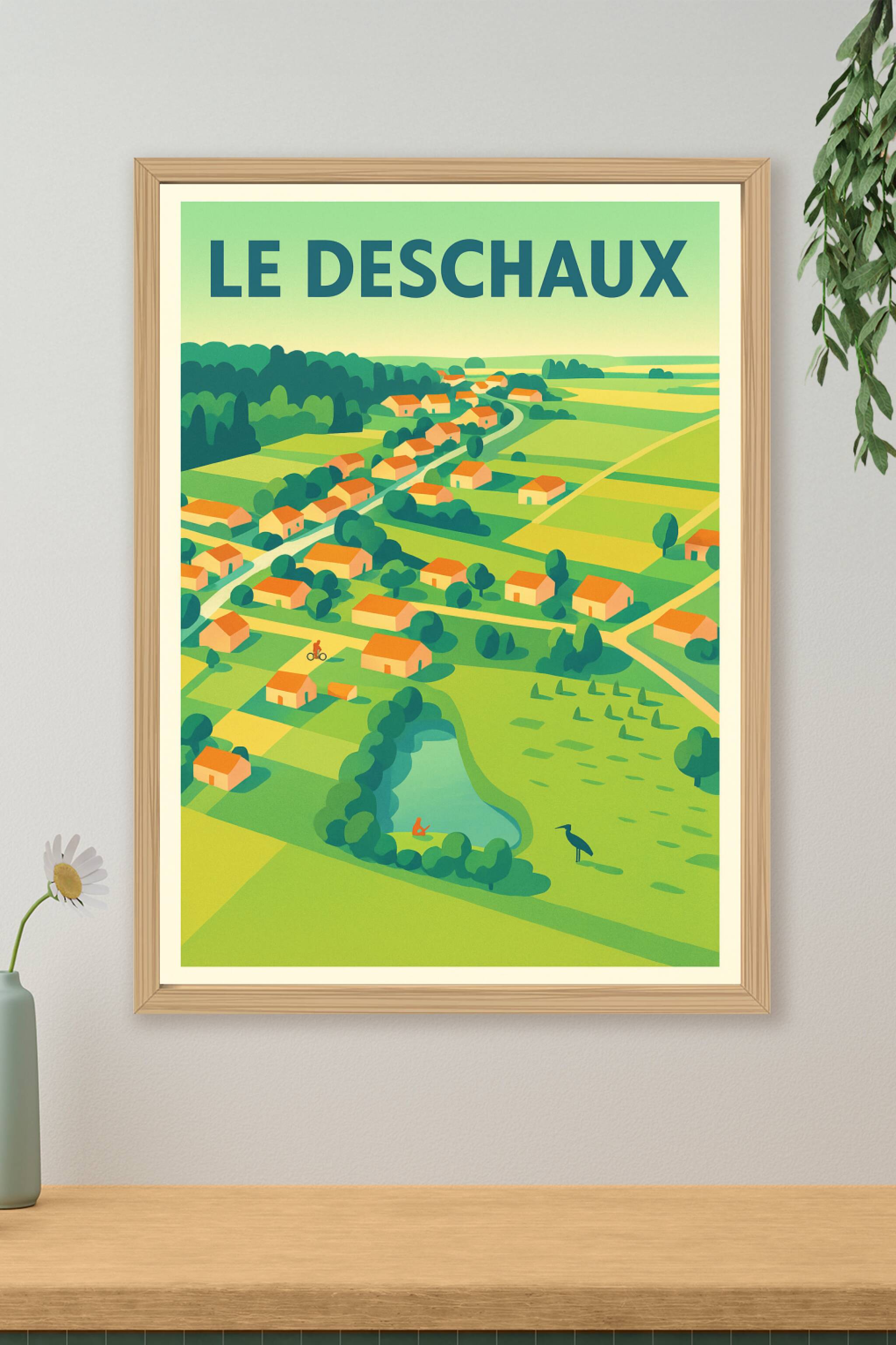 Affiche de Le Deschaux - Une vue bucolique et apaisante