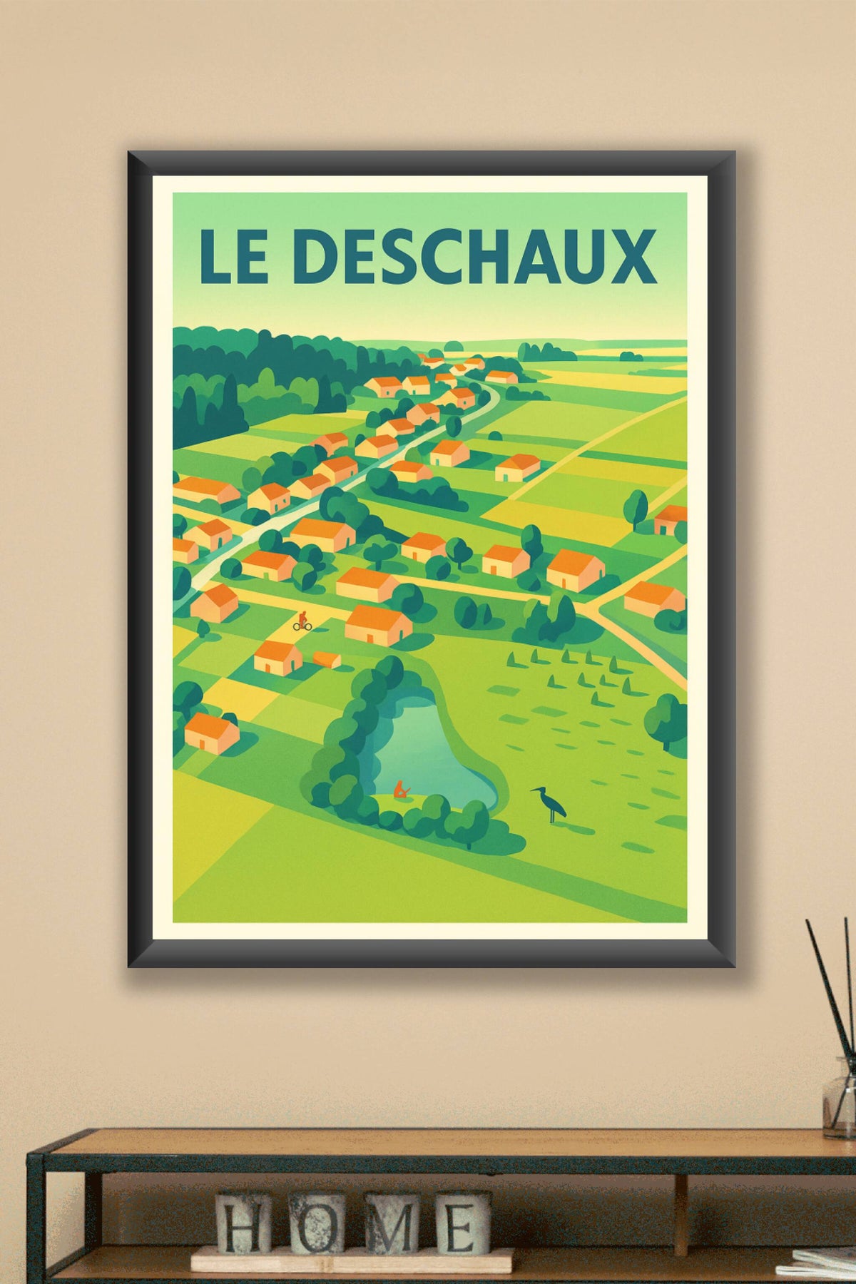 Affiche de Le Deschaux - Une vue bucolique et apaisante