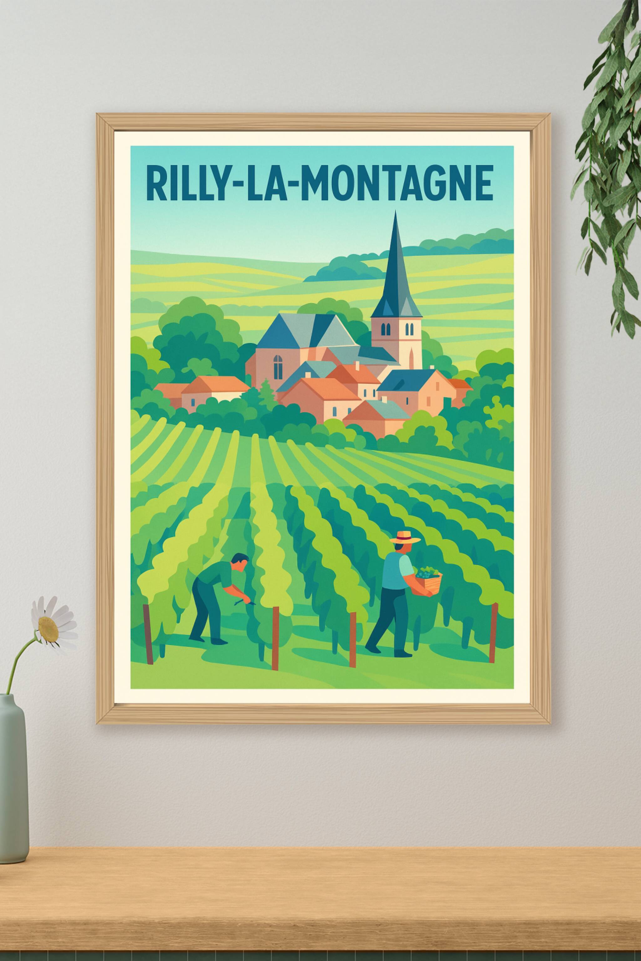 Affiche de Rilly-la-Montagne - L'âme viticole au cœur de la Champagne
