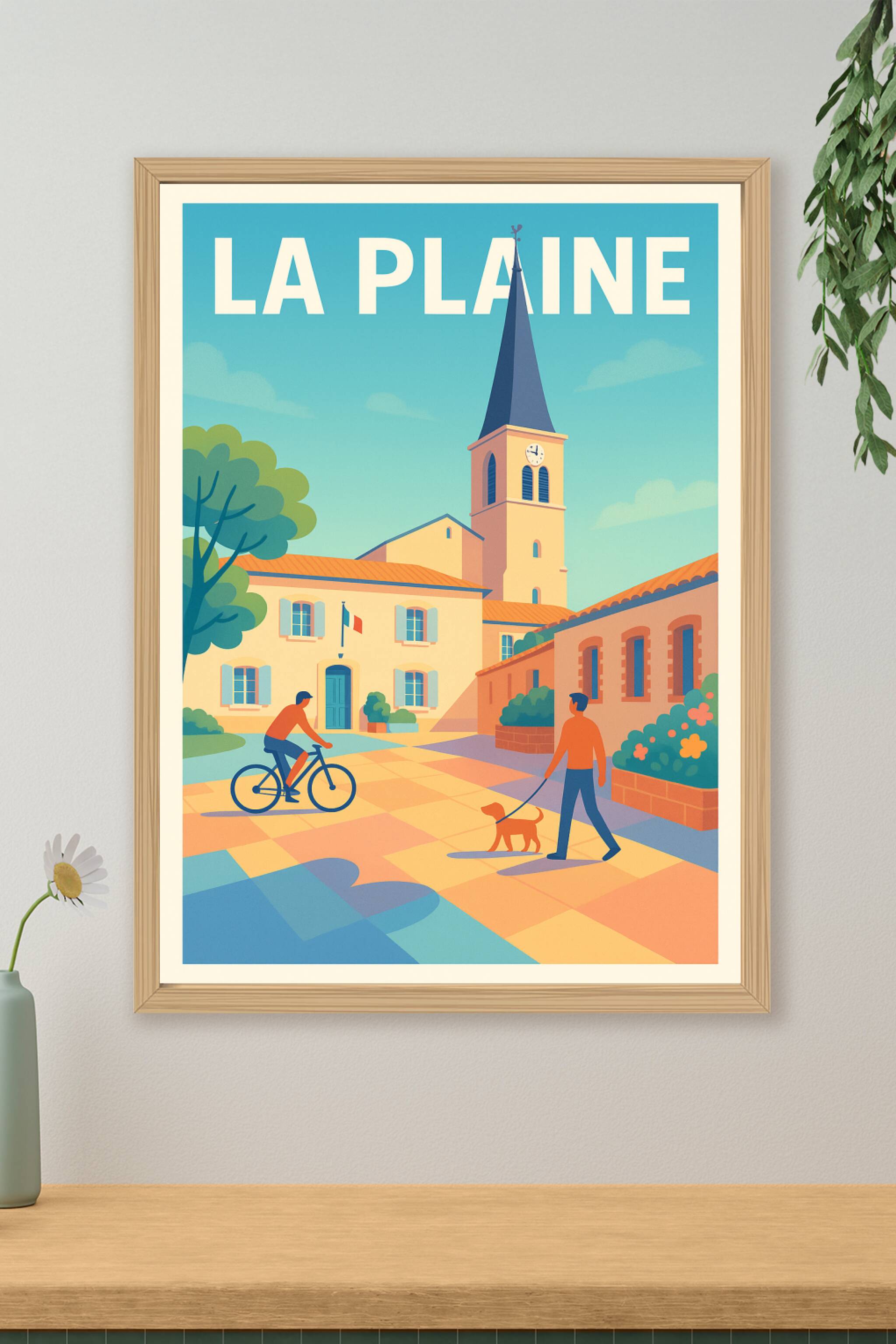Affiche de La Plaine - Charme paisible et vie locale