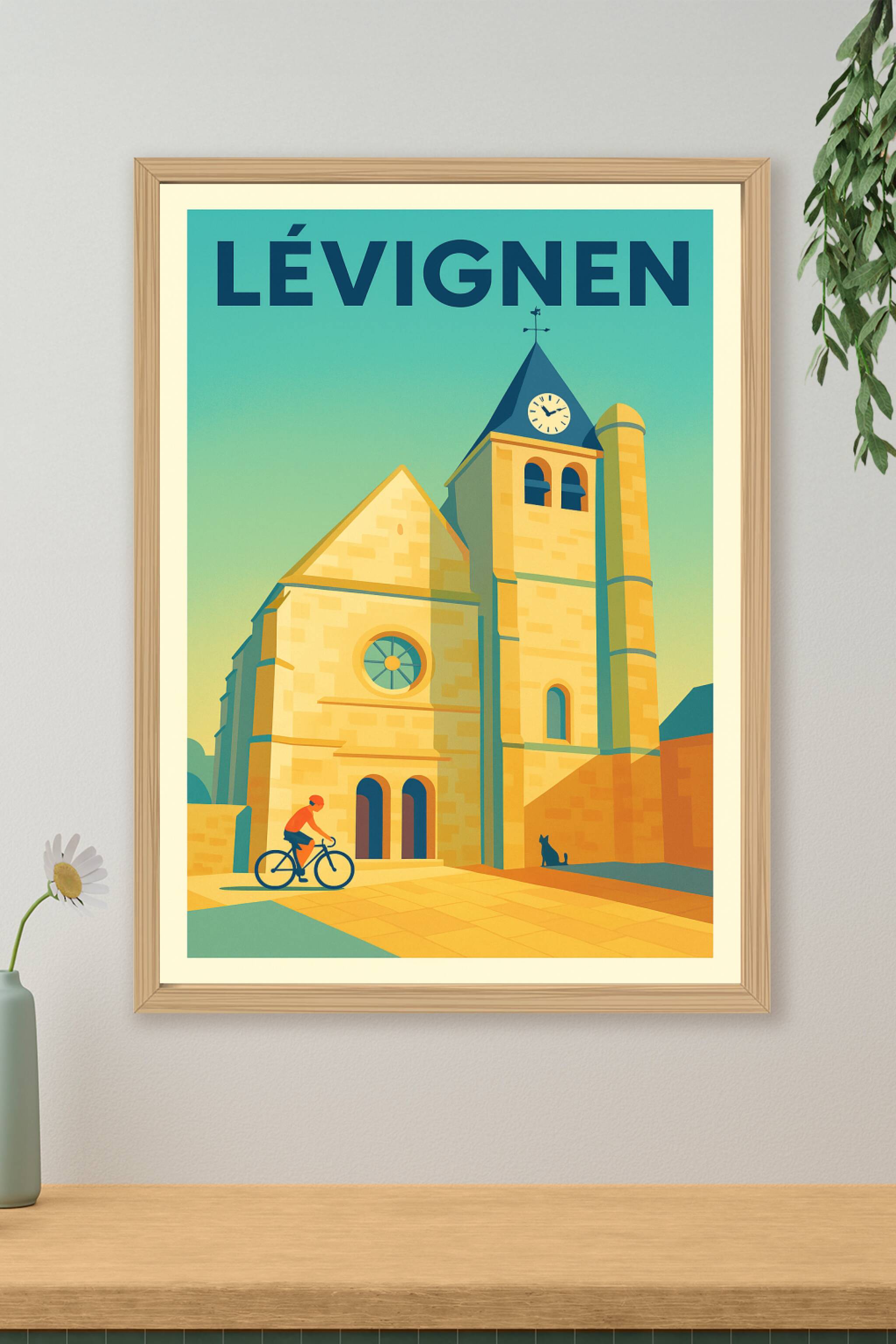 Affiche de Lévignen - Charme intemporel et douceur de vivre