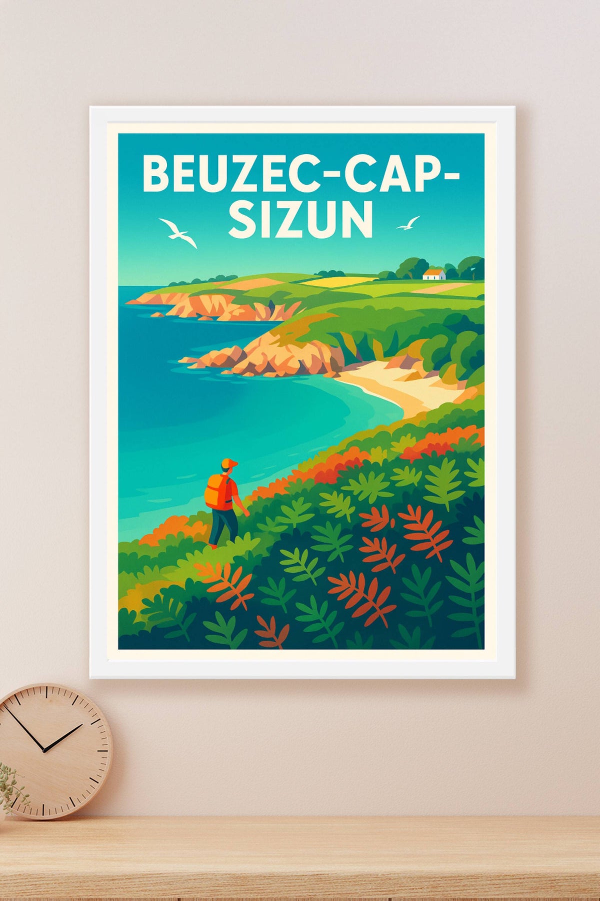 Affiche de Beuzec-Cap-Sizun - Évasion nature sur la côte bretonne